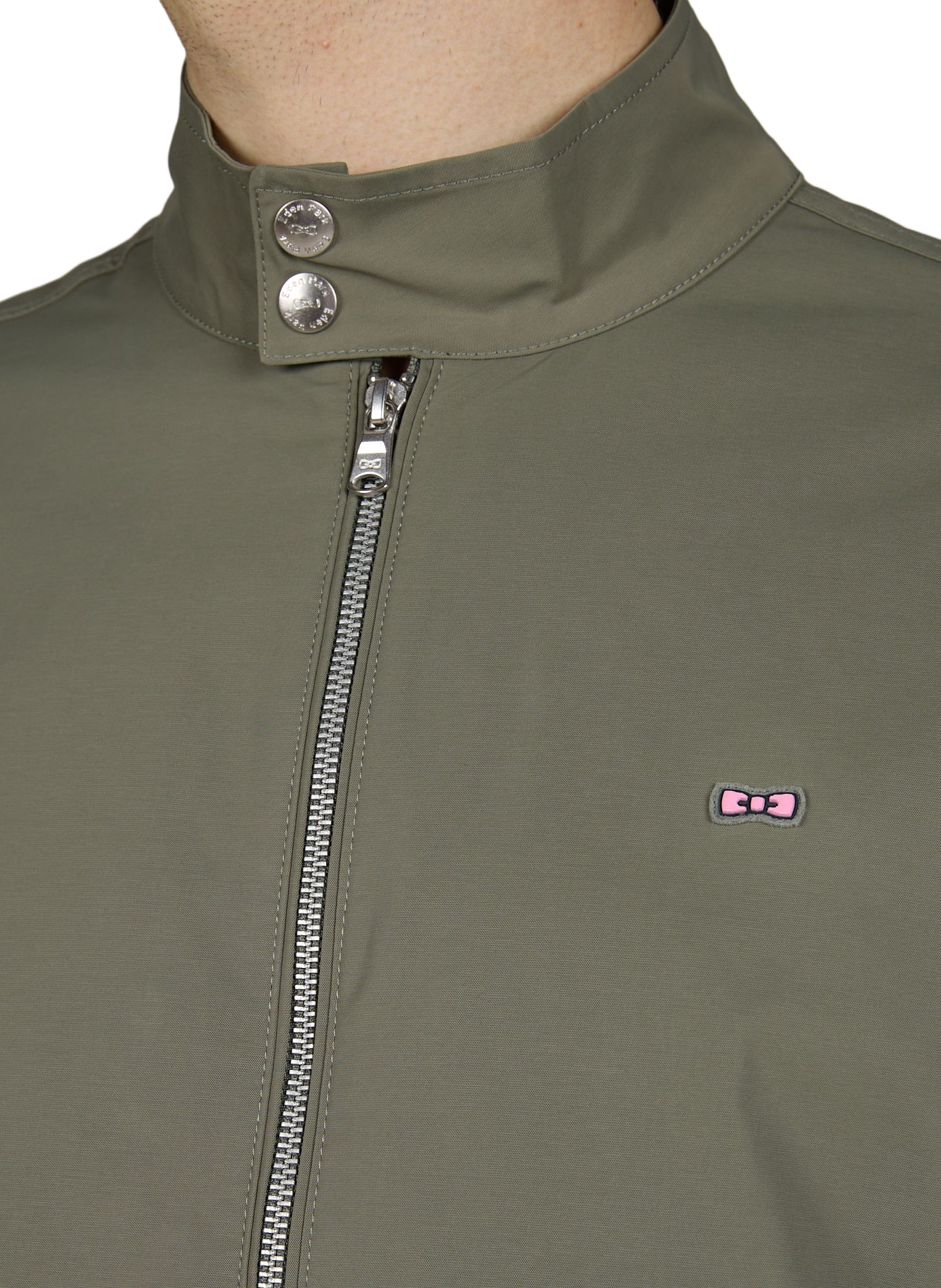 Straight biker collar jacket EDEN PARK Khaki