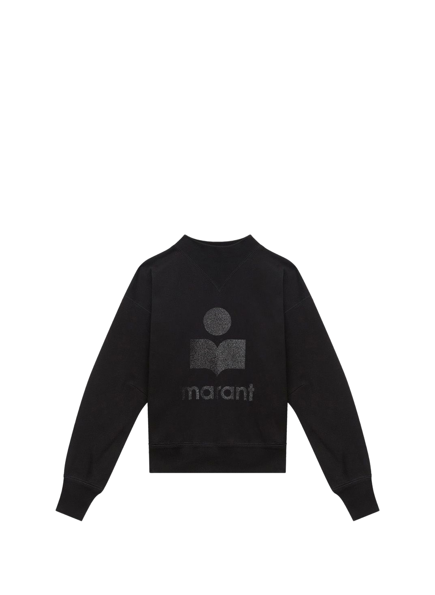 Moby blended cotton logo sweatshirt ISABEL MARANT Black