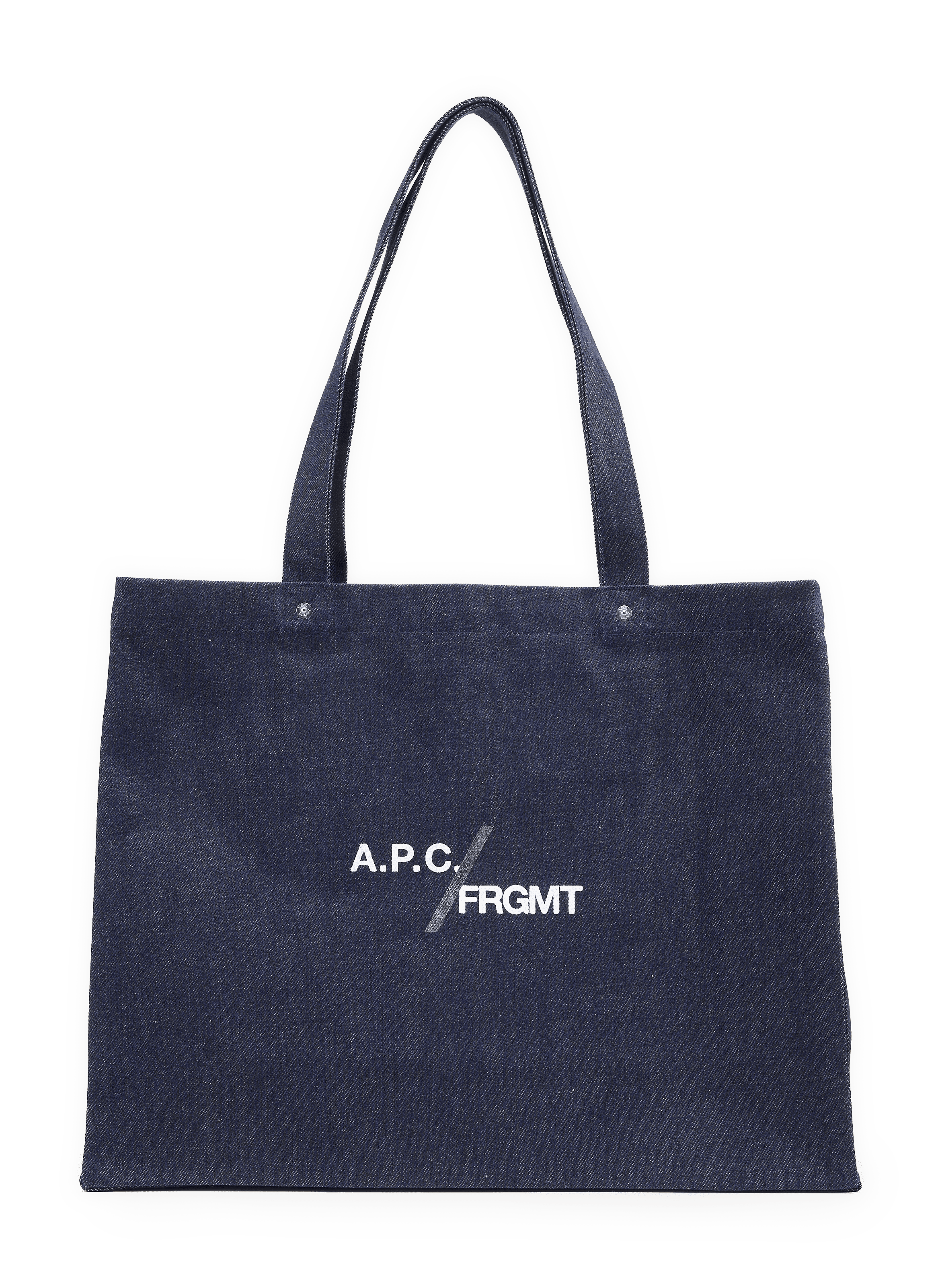 Sac shooping Je Sors Ce Soir en coton A.P.C. Bleu
