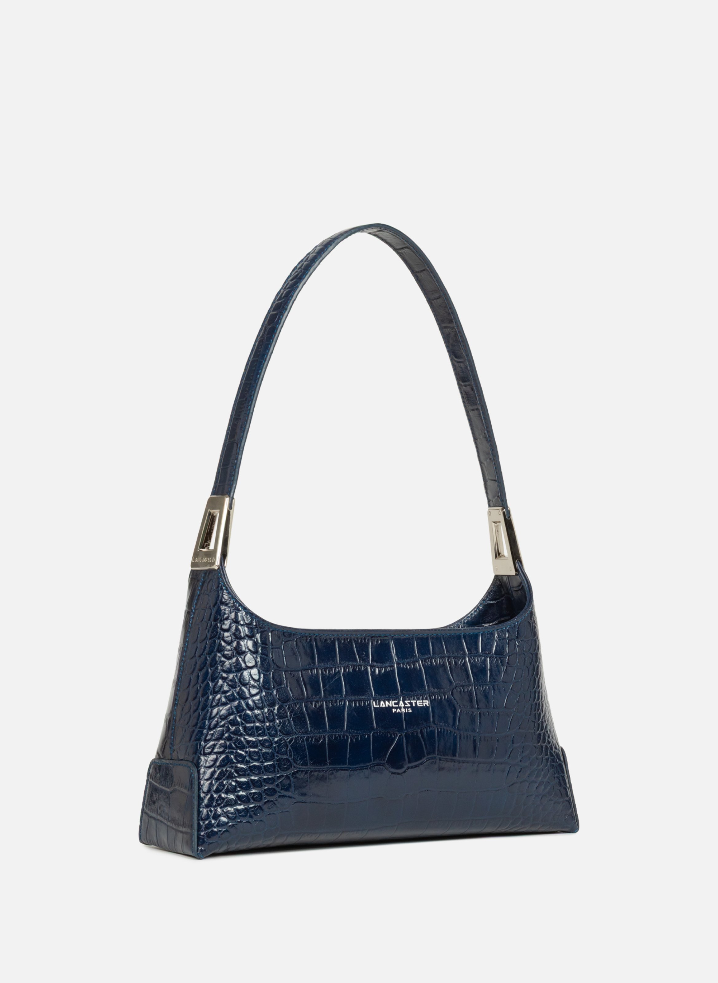 Handbag - exotic lézard & croco fr LANCASTER Blue