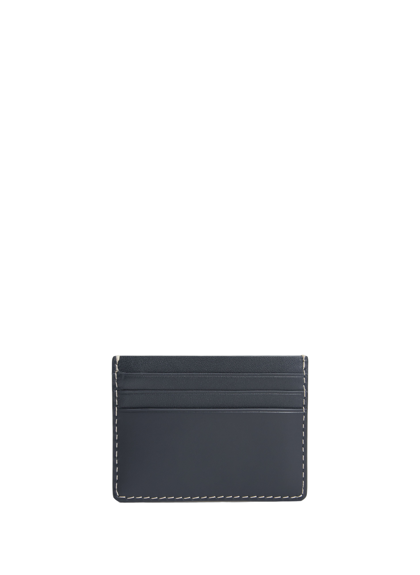 Textured card holder with contrasting stitching TOMMY HILFIGER Blue