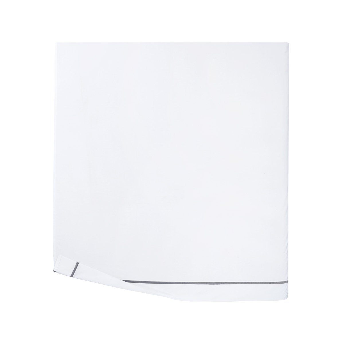 Drap plat en percale de coton, athéna YVES DELORME Gris