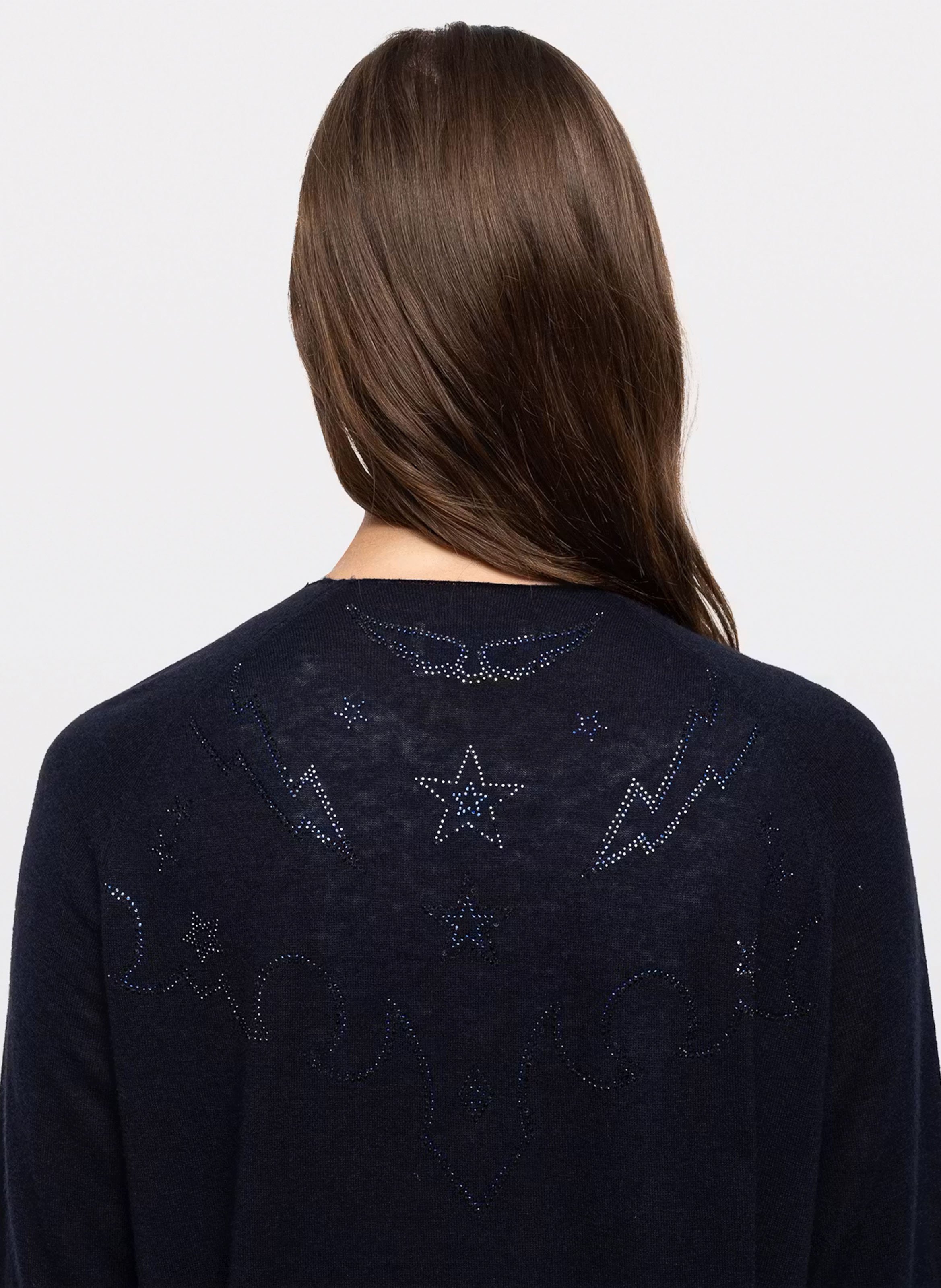 Gilet long en cachemire daffyz ZADIG&VOLTAIRE Bleu