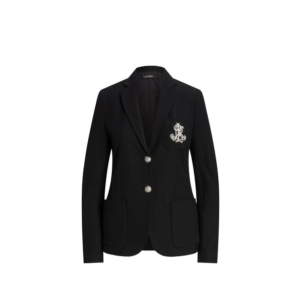 Blazer à simple boutonnage en coton mélangé Blazer à simple boutonnage en coton mélangé