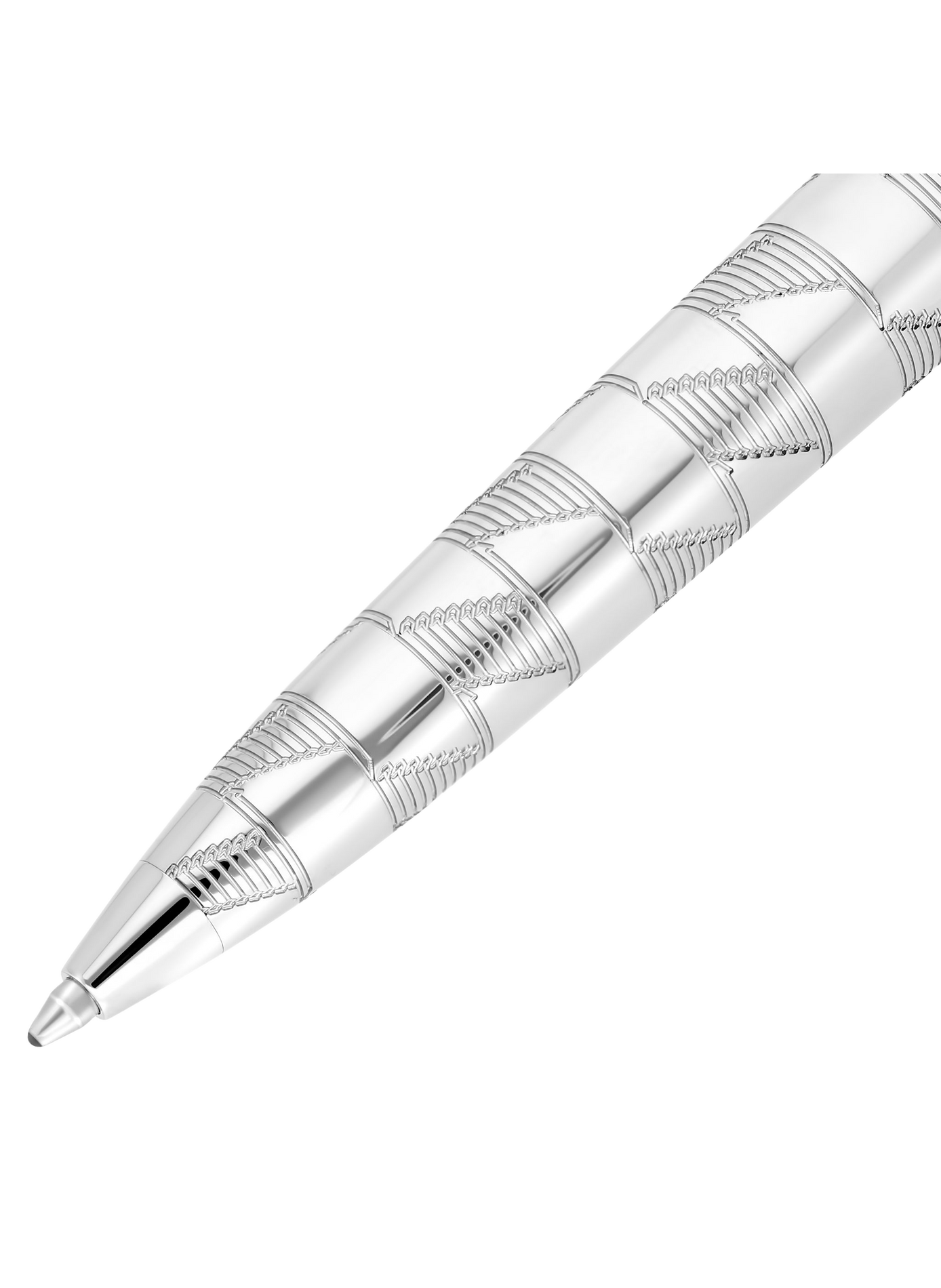Large Ballpoint Pen Monogram 1872 Line D Eternity S.T. DUPONT Silver