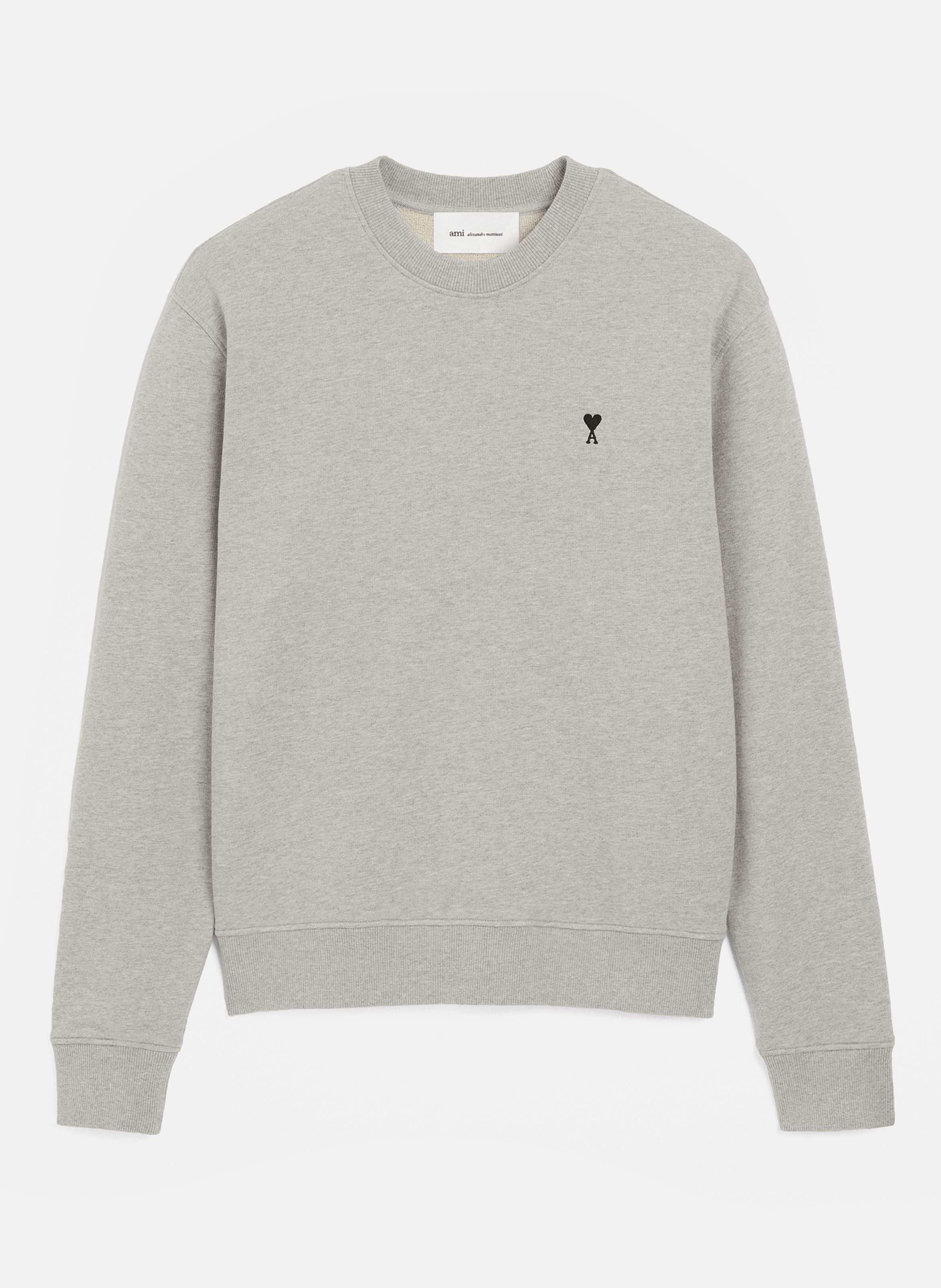 Sweatshirt en coton ami de coeur AMI PARIS Gris