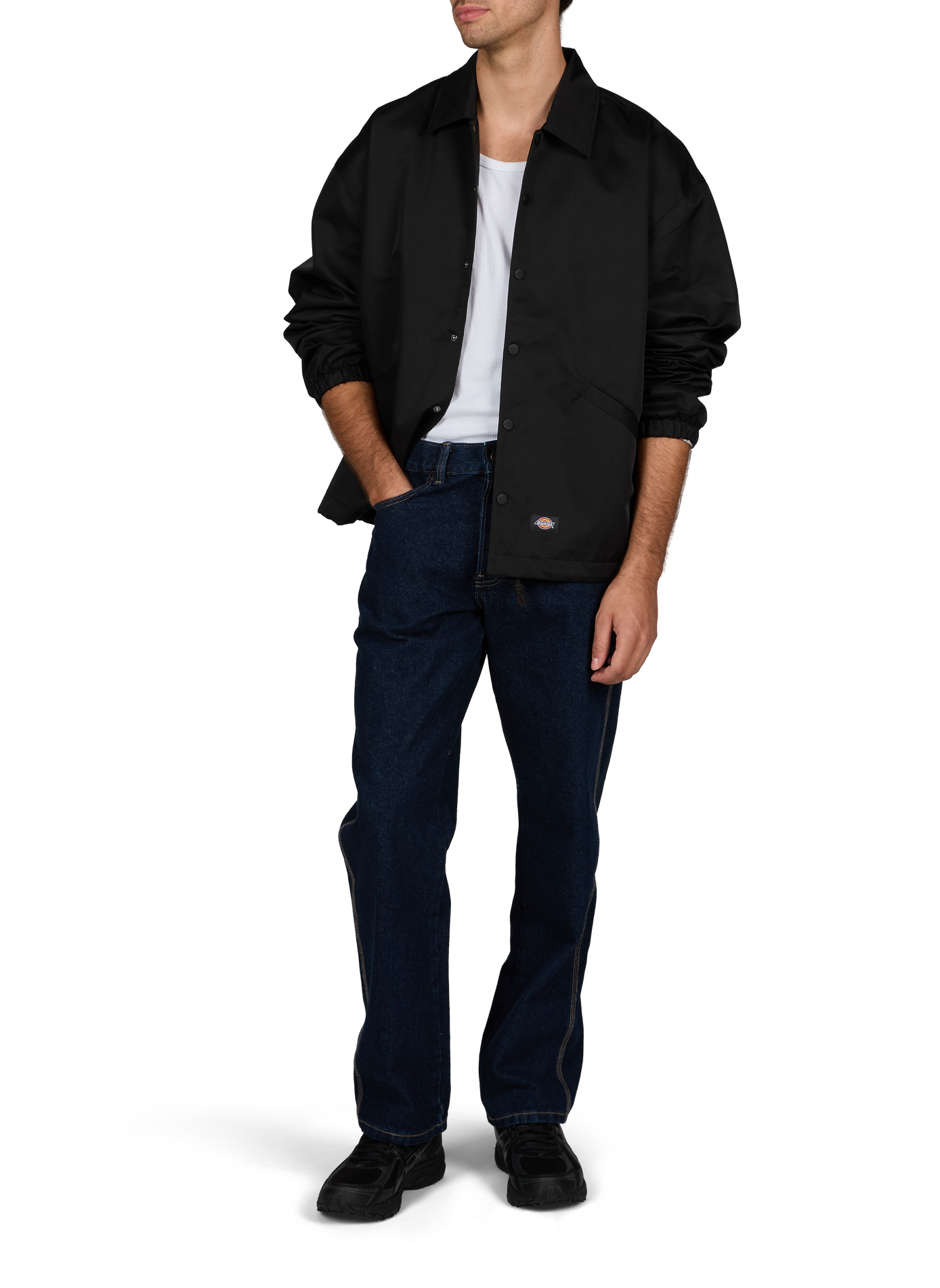 Veste droite boutonnée à col classique  | Noir DICKIES Homme