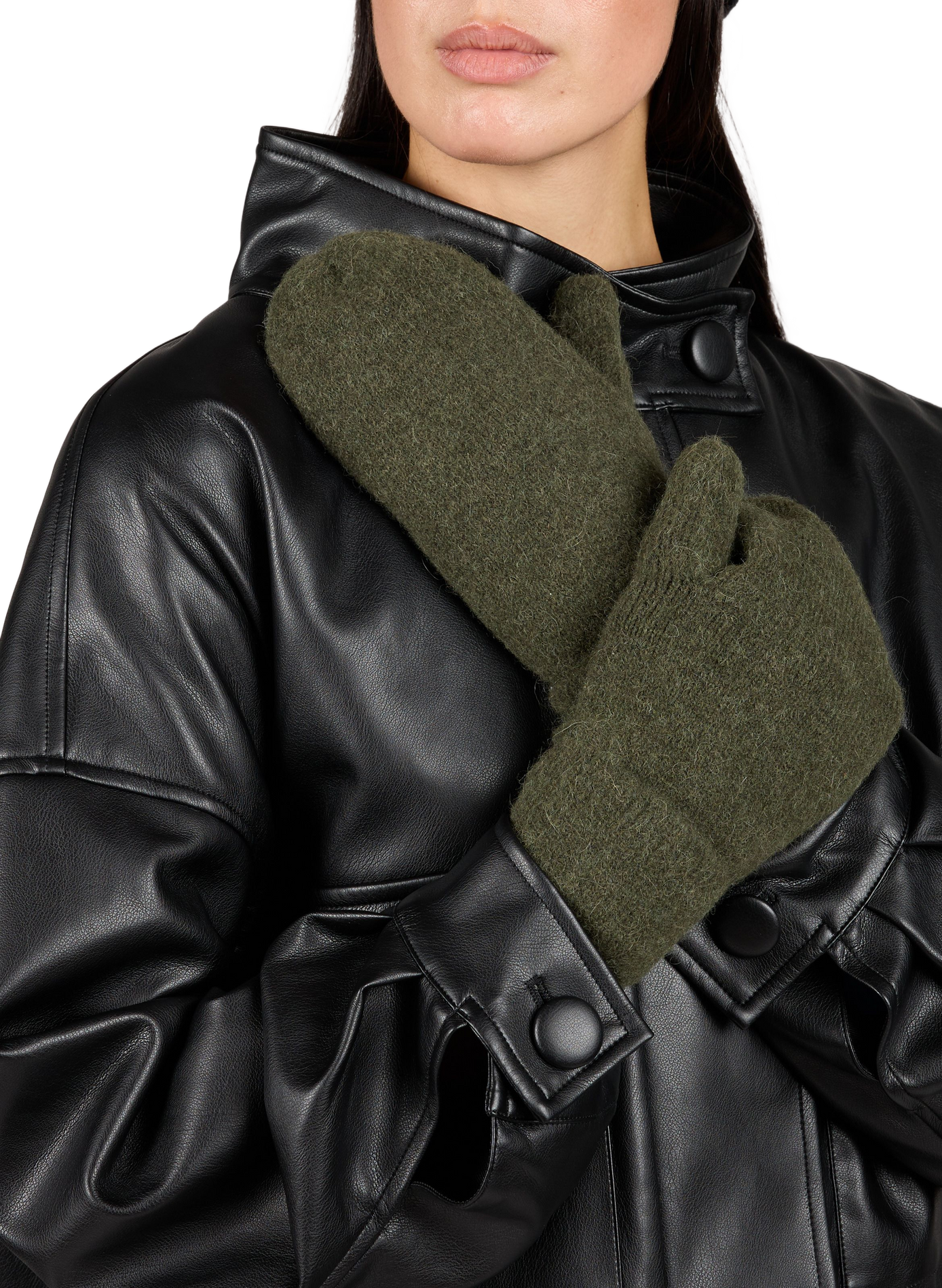 Solid Mittens SAMSOE SAMSOE Green