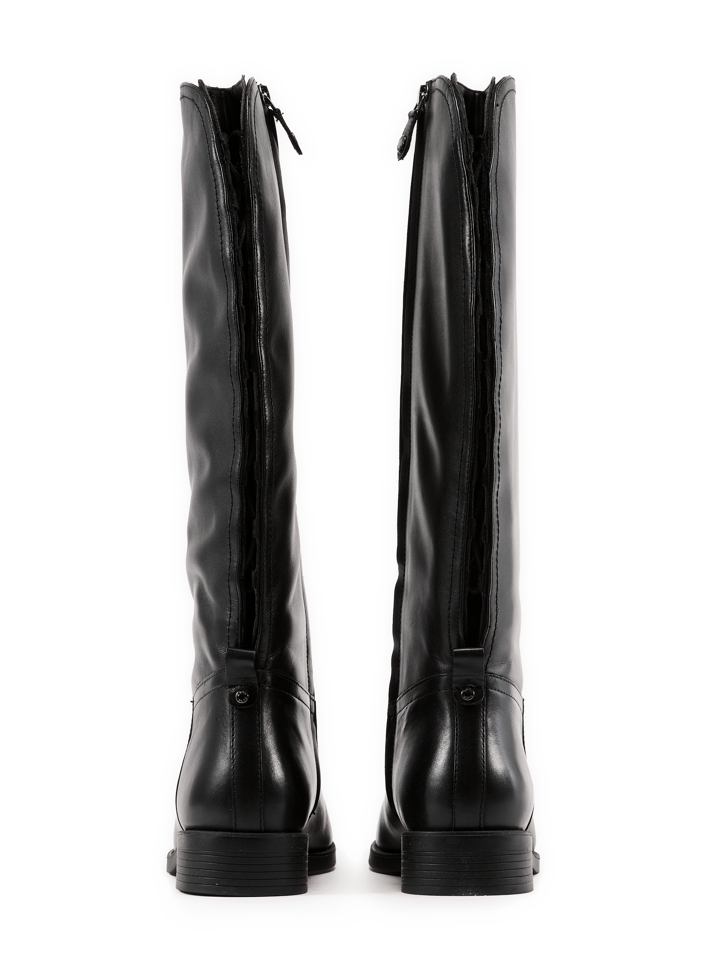 Bottes en cuir mélangé GEOX Schwarz
