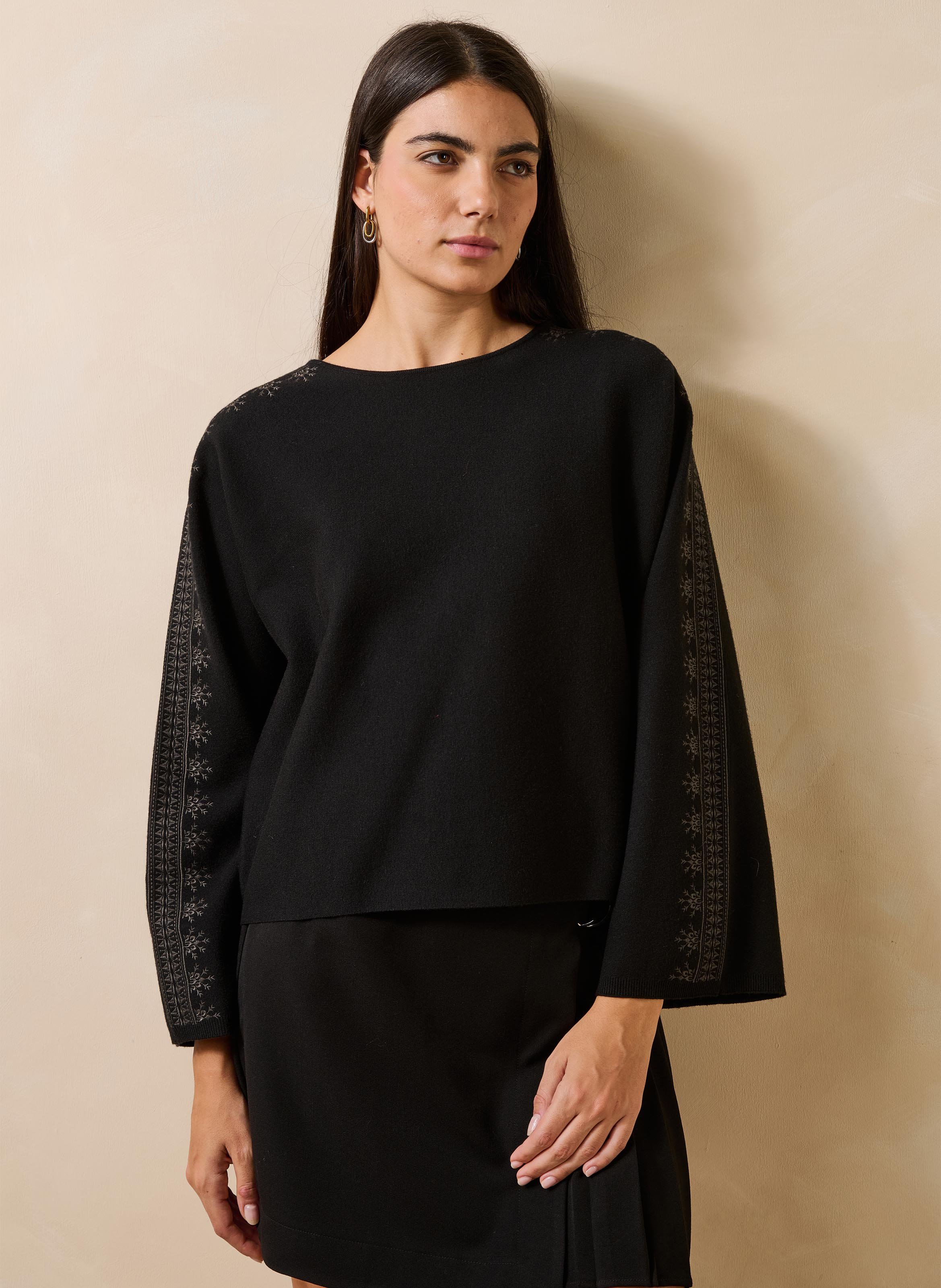 Oversized ronde hals trui LA FEE MARABOUTEE Veelkleurig