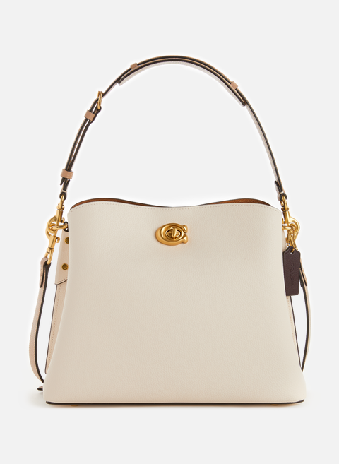 Willow leather shoulder bag WhiteCOACH 