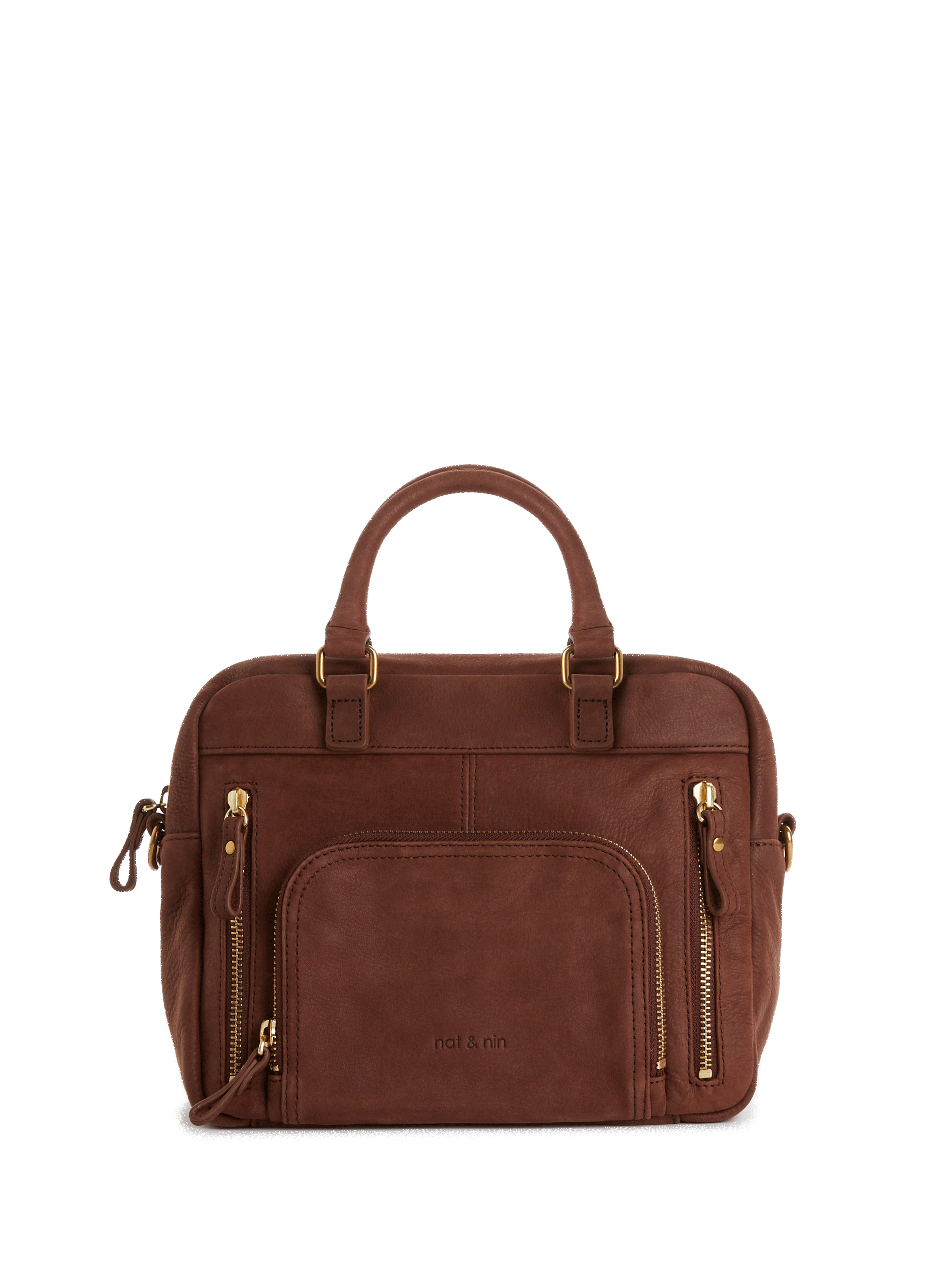 Sac à main en cuir suédé avec boucle et bandoulière | Emporio Armani