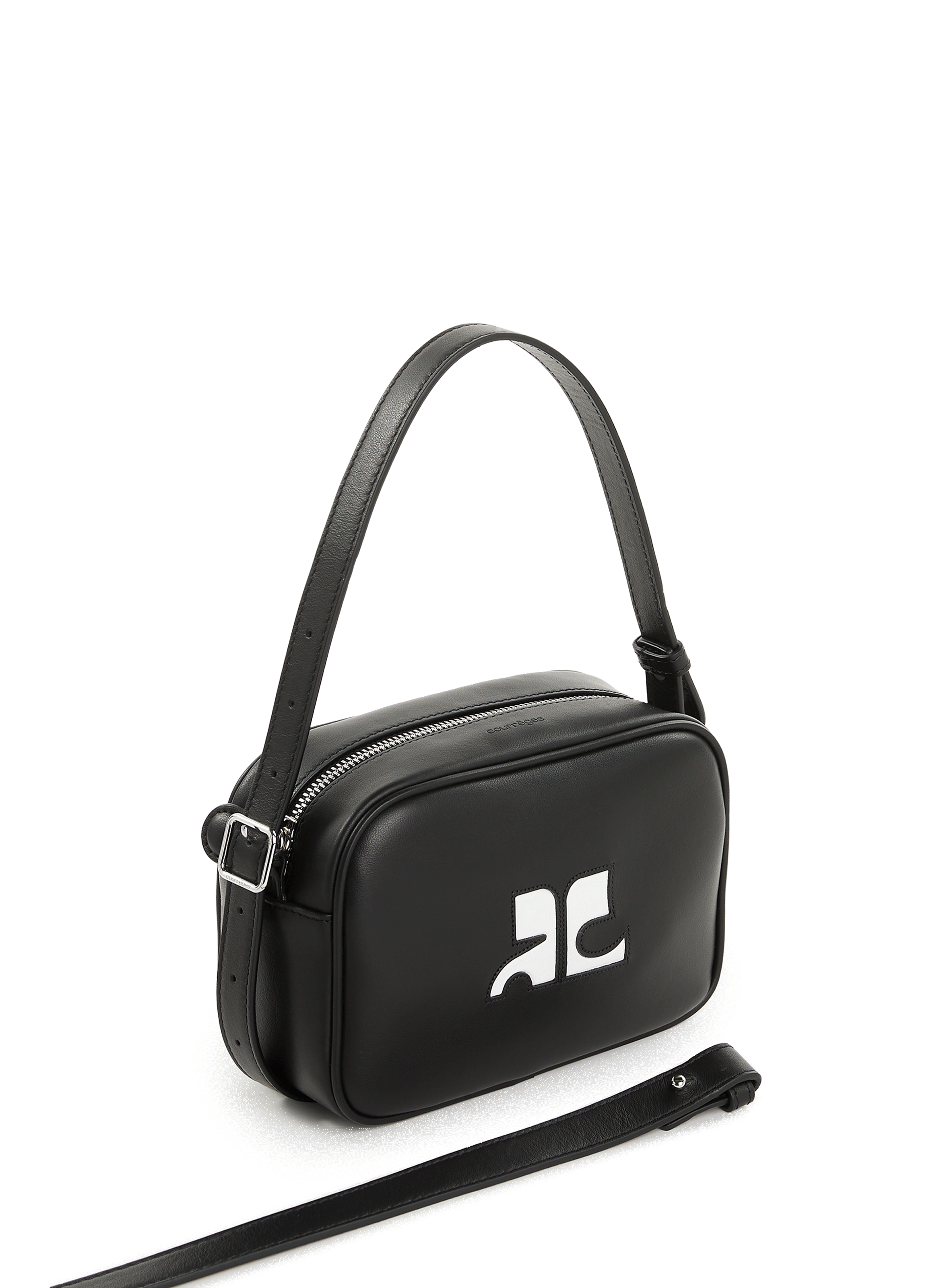 Leather bag COURRÈGES Black