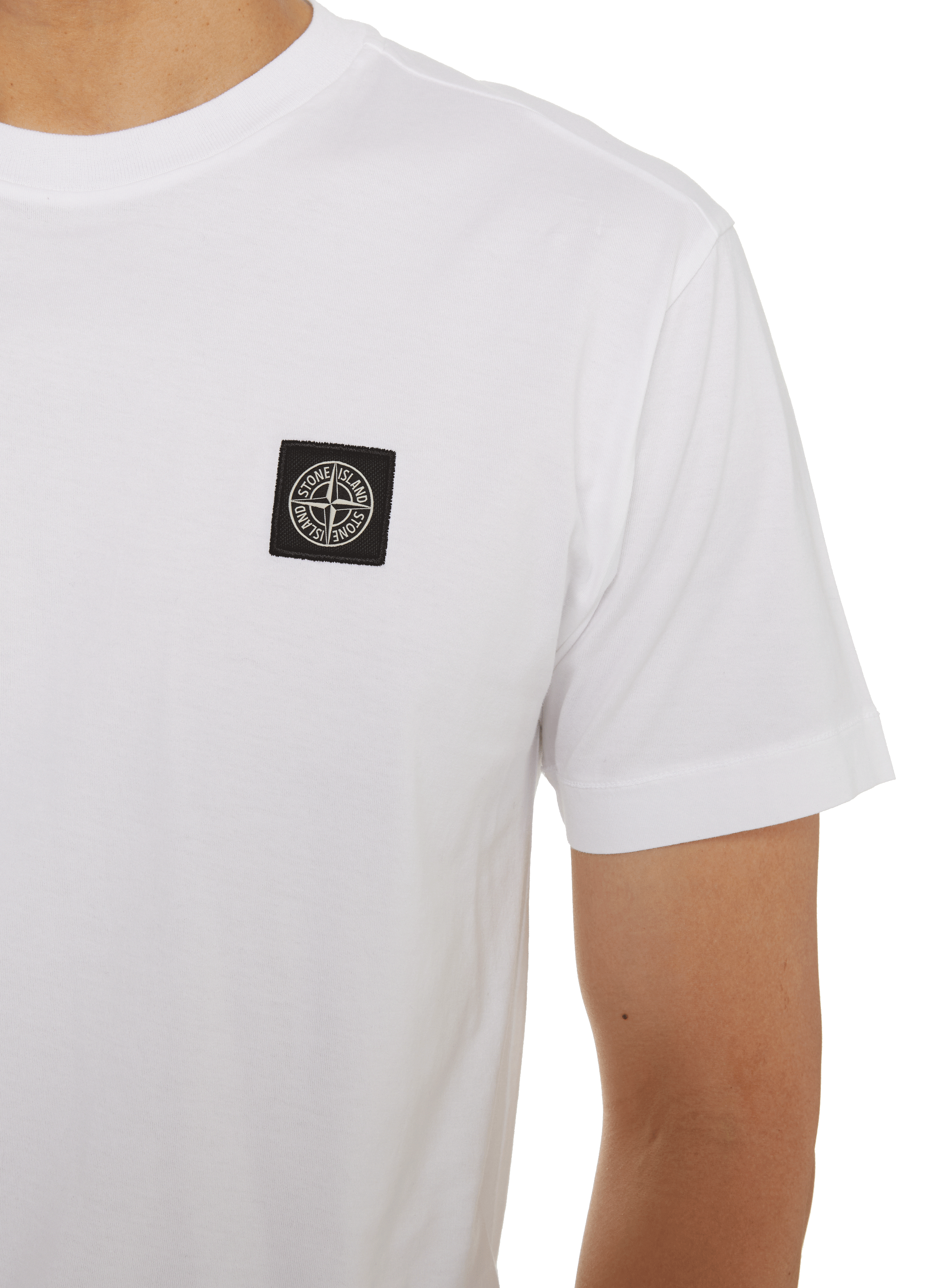 T-shirt en coton  STONE ISLAND Blanc