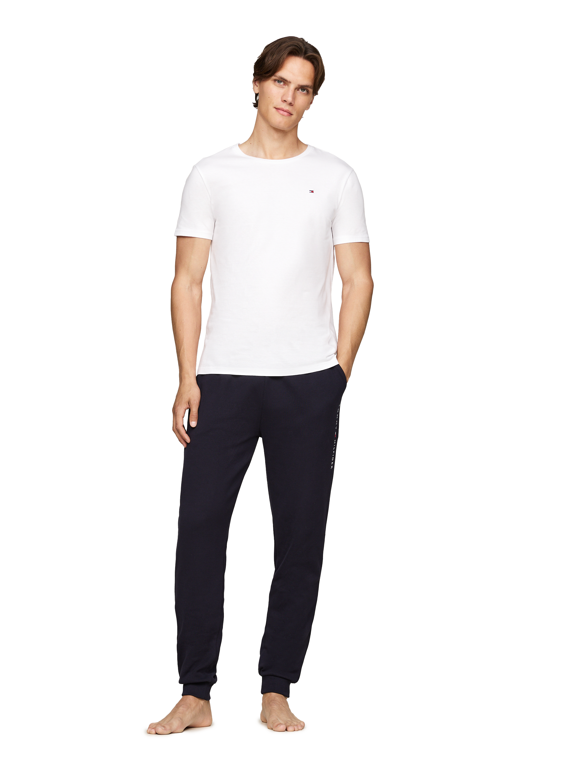 Lot de 3 t-shirts en coton  TOMMY HILFIGER Blanc