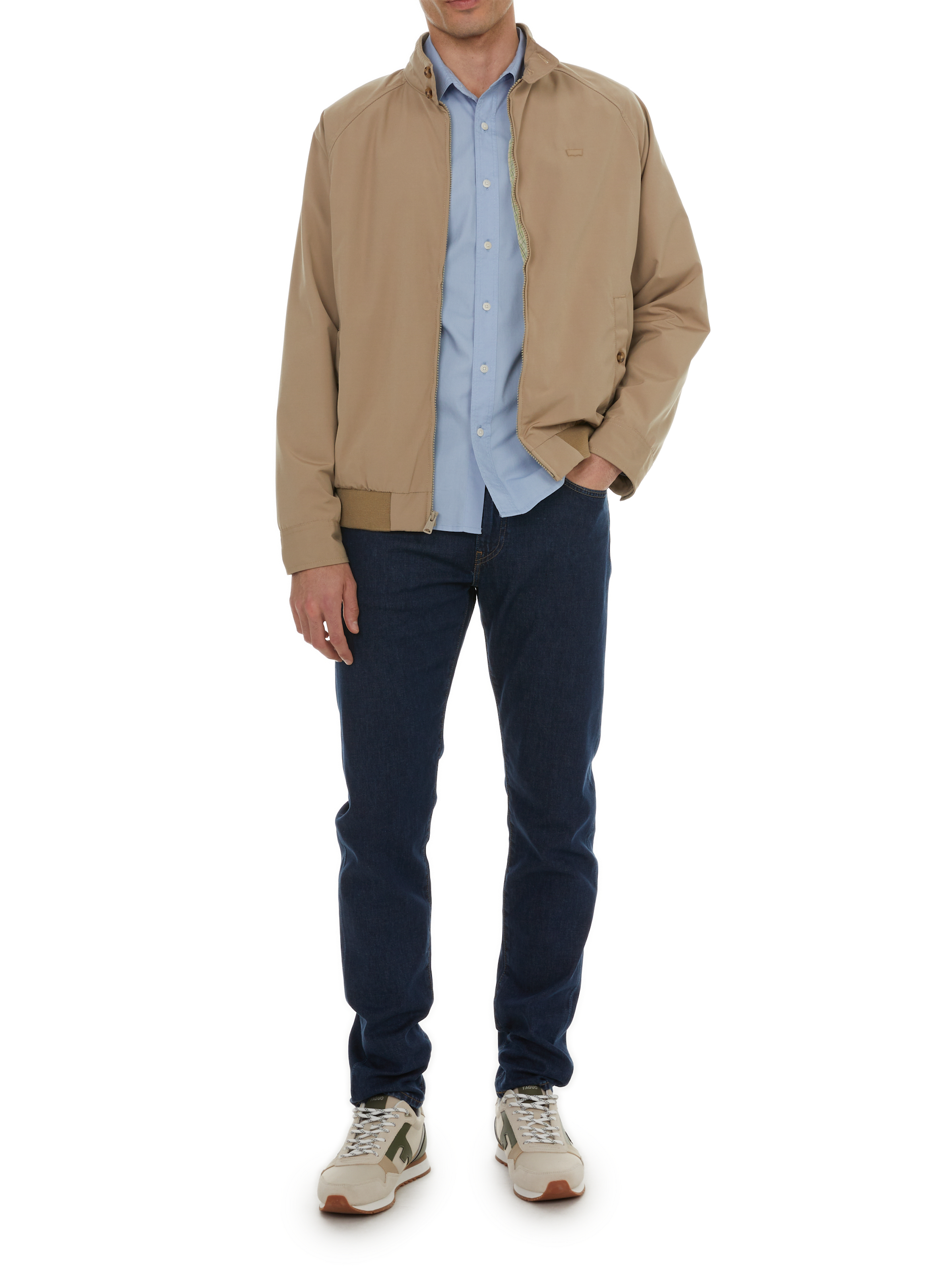 Veste unie à glissière LEVI'S Beige