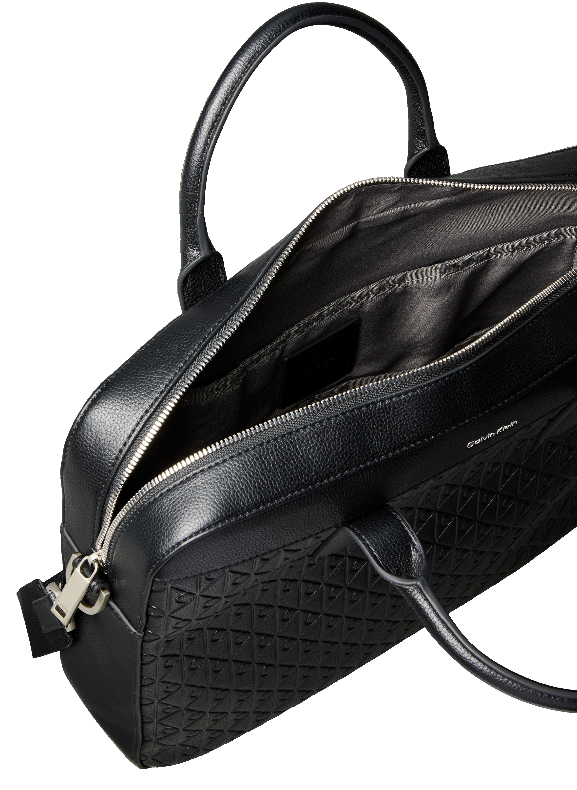 Porte-documents craquelé CALVIN KLEIN Noir