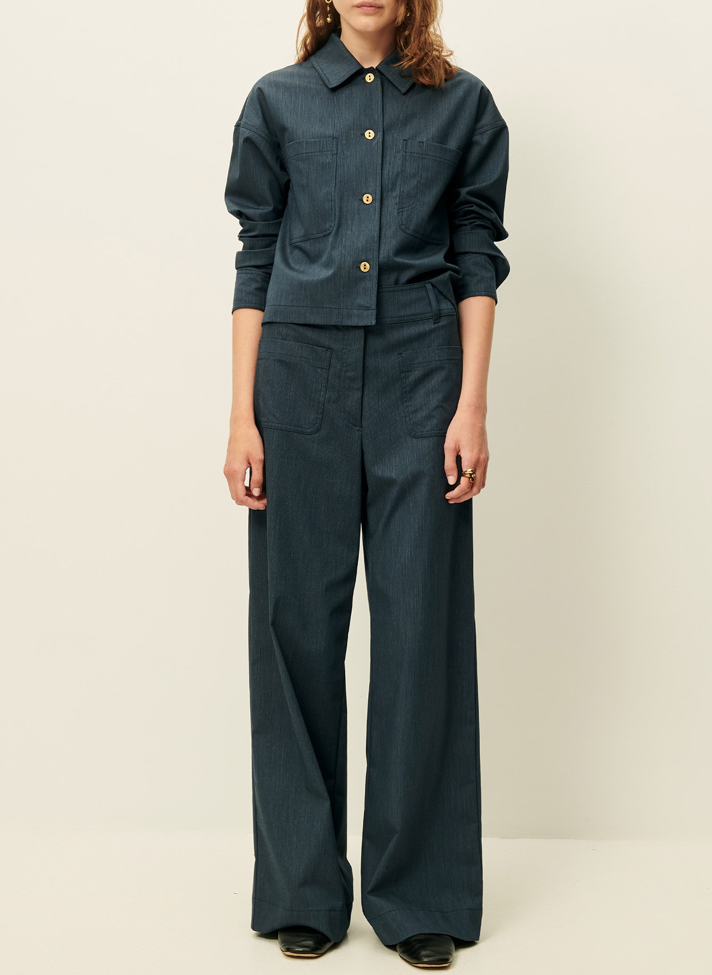 Chemise col classique notteri SESSUN Bleu