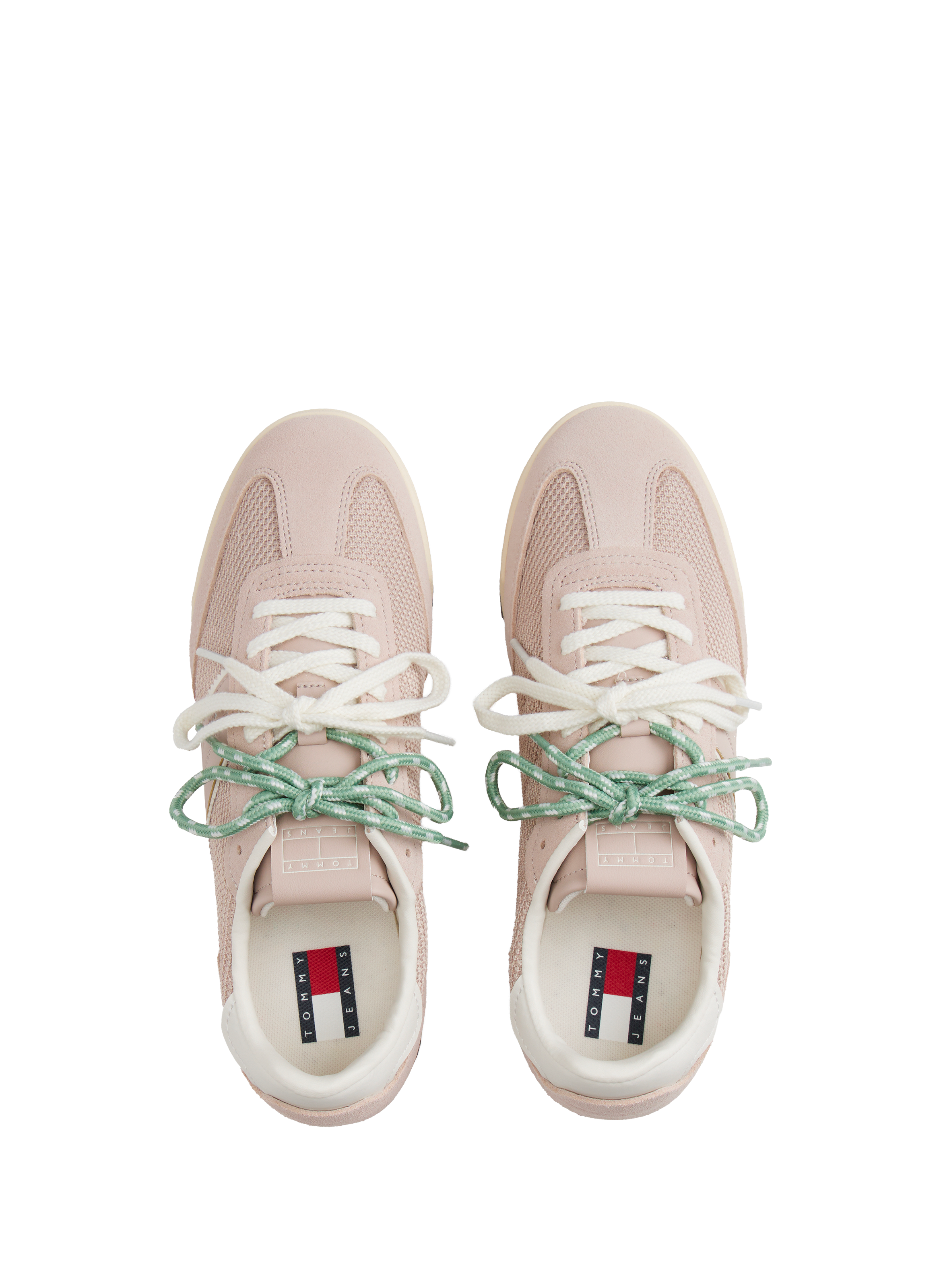 Two-tone serrated sole sneakers TOMMY HILFIGER Brown