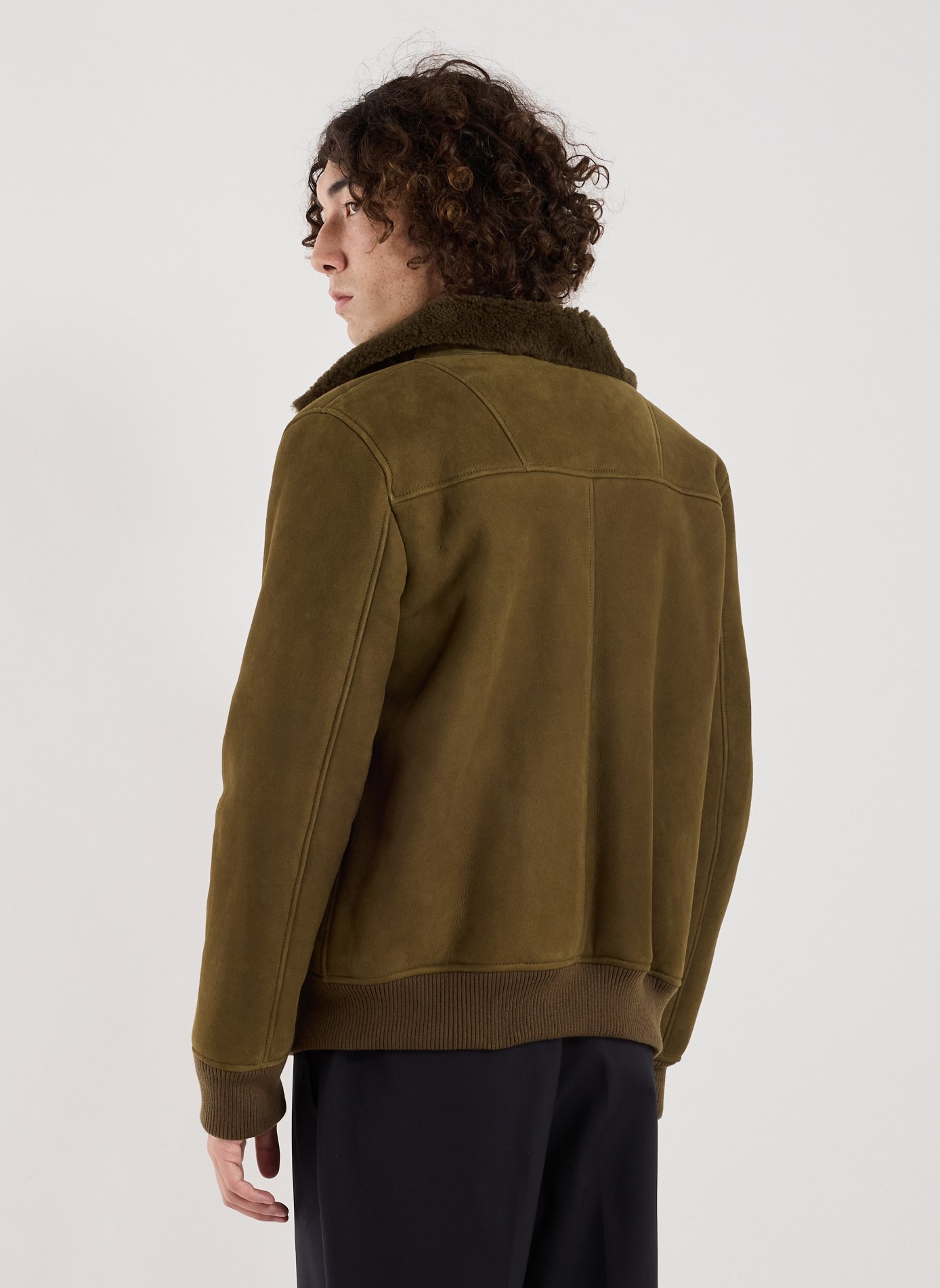 Blouson en daim Shearling CLOSED Vert