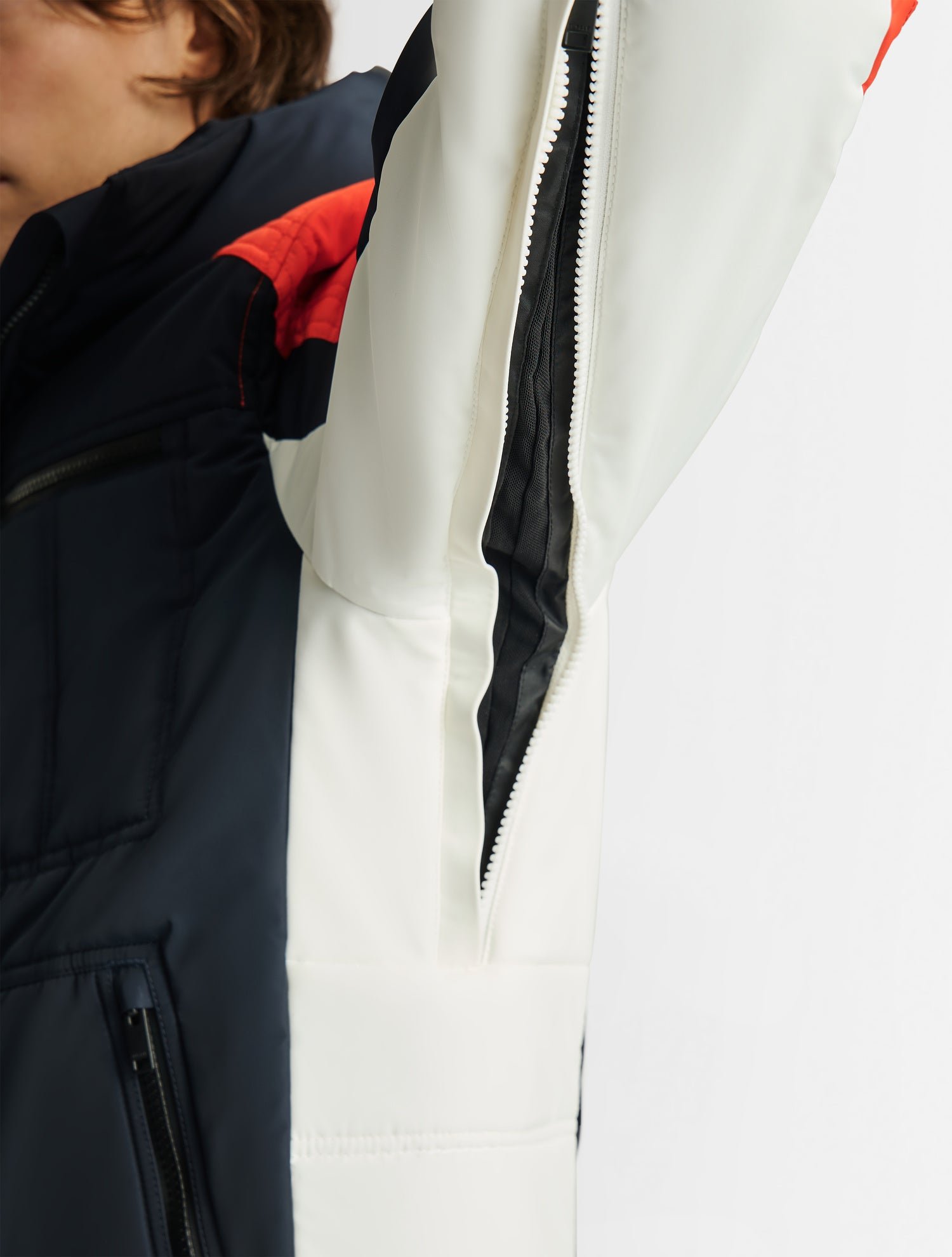 Veste de ski anofar col capuche FUSALP Bleu