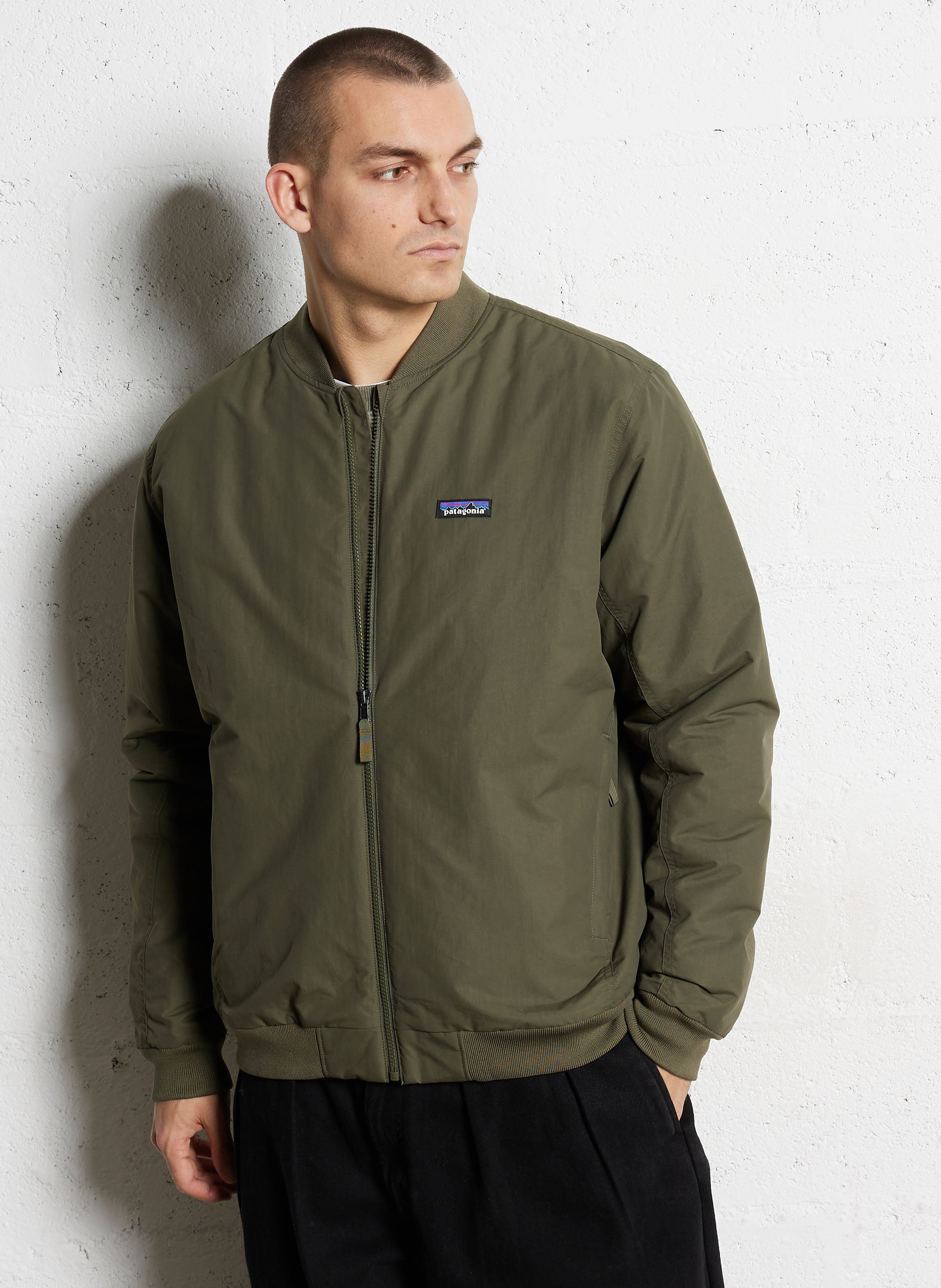 Veste zippée large unie PATAGONIA Vert