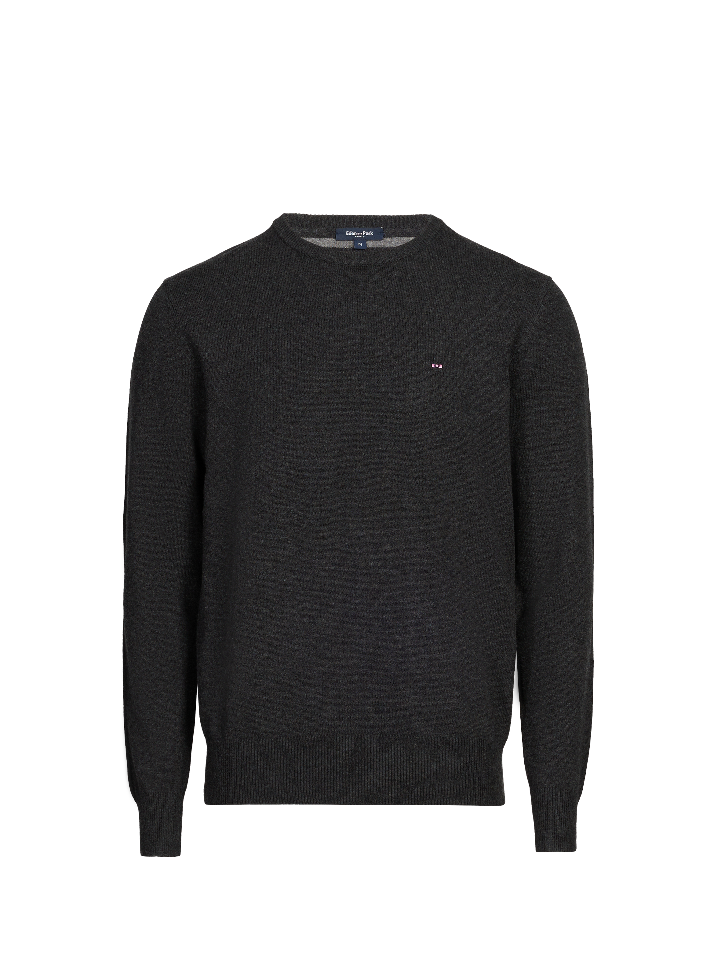 Pull col rond en laine et coton Gris by EDEN PARK EDEN PARK Pull col rond en laine et coton Gris