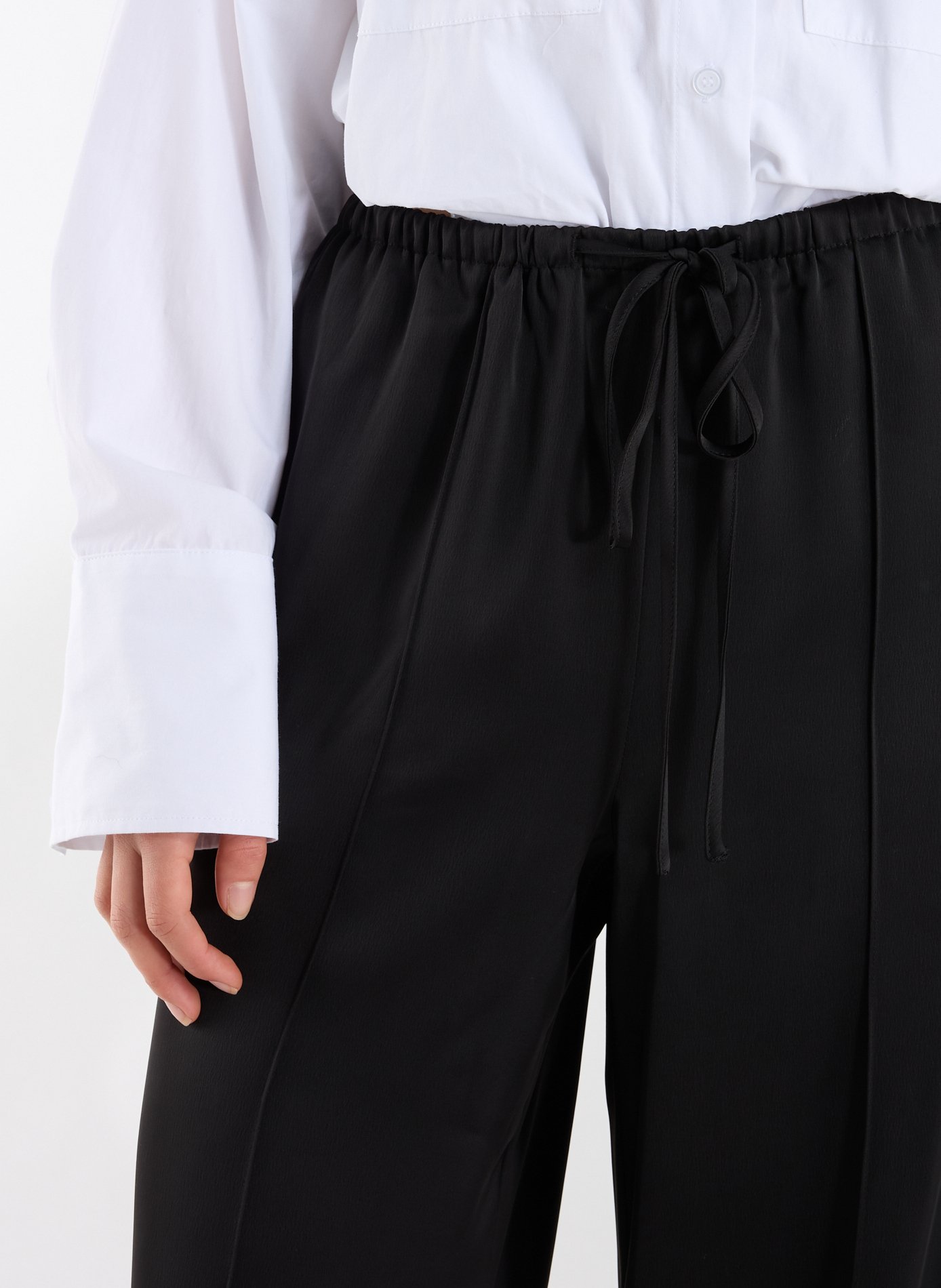 Tsana satin wide-leg pants TOPSHOP Black