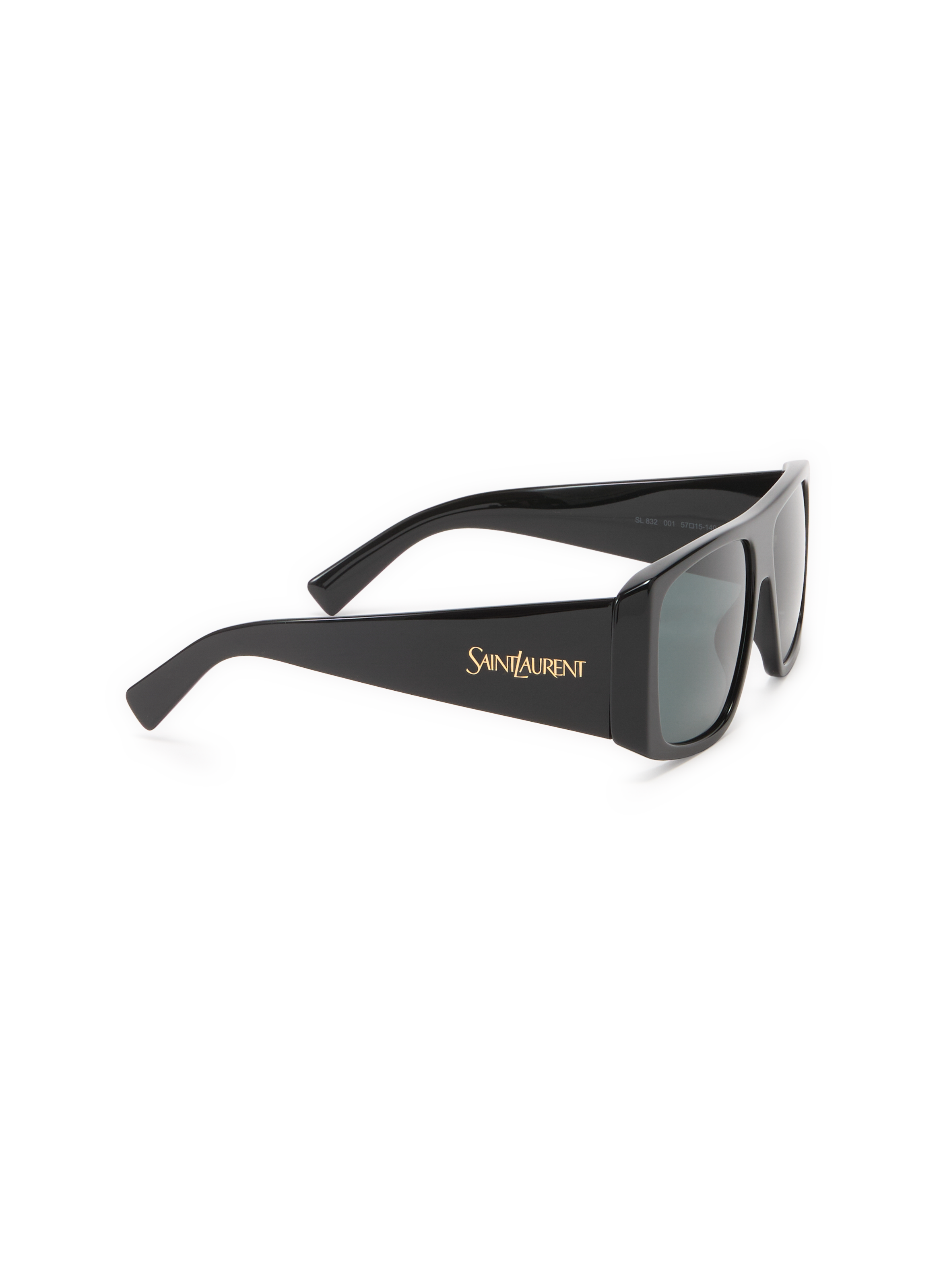 Solid color aviator sunglasses SAINT LAURENT Black