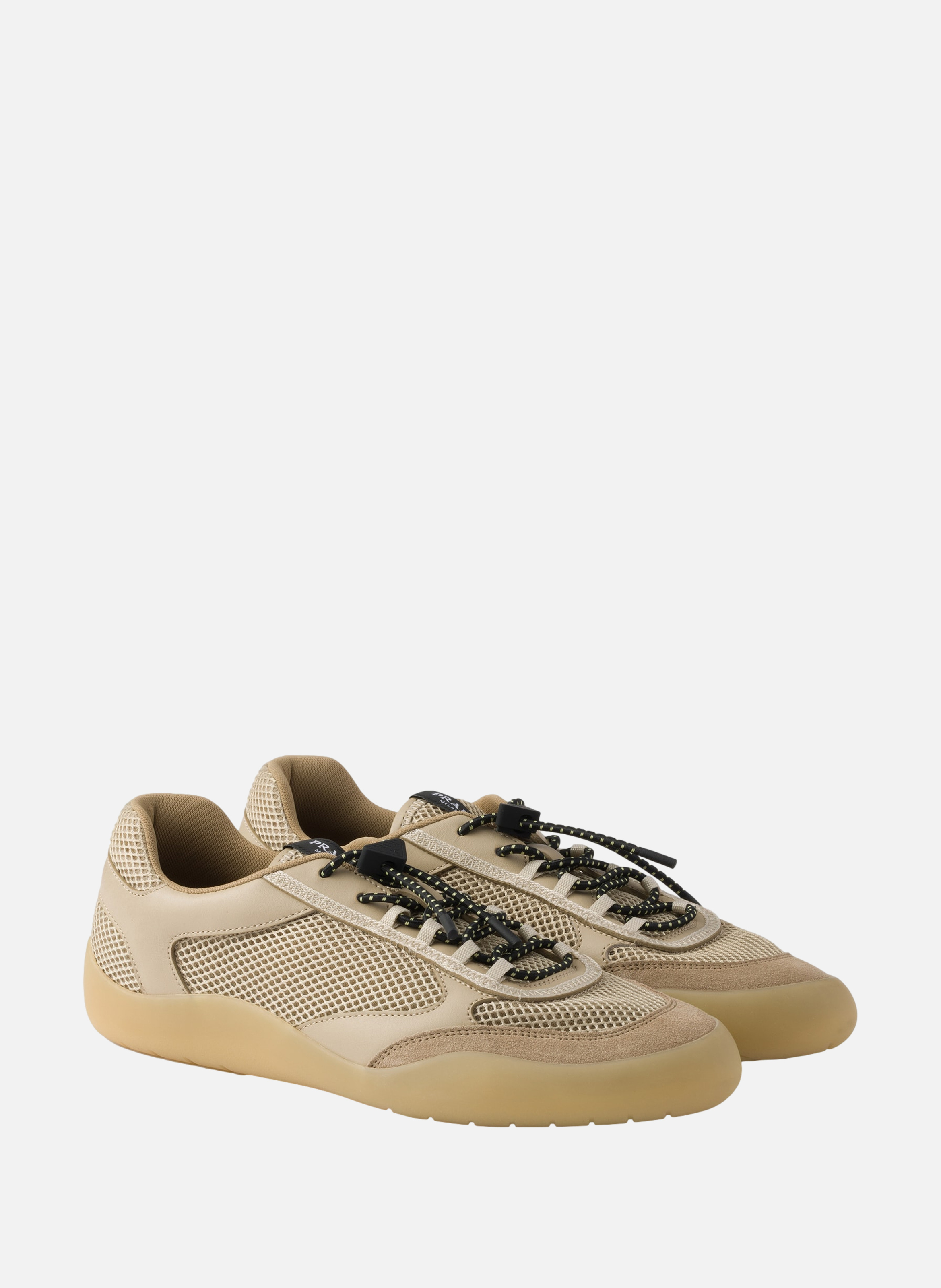 Baskets speedrock en mesh PRADA Beige