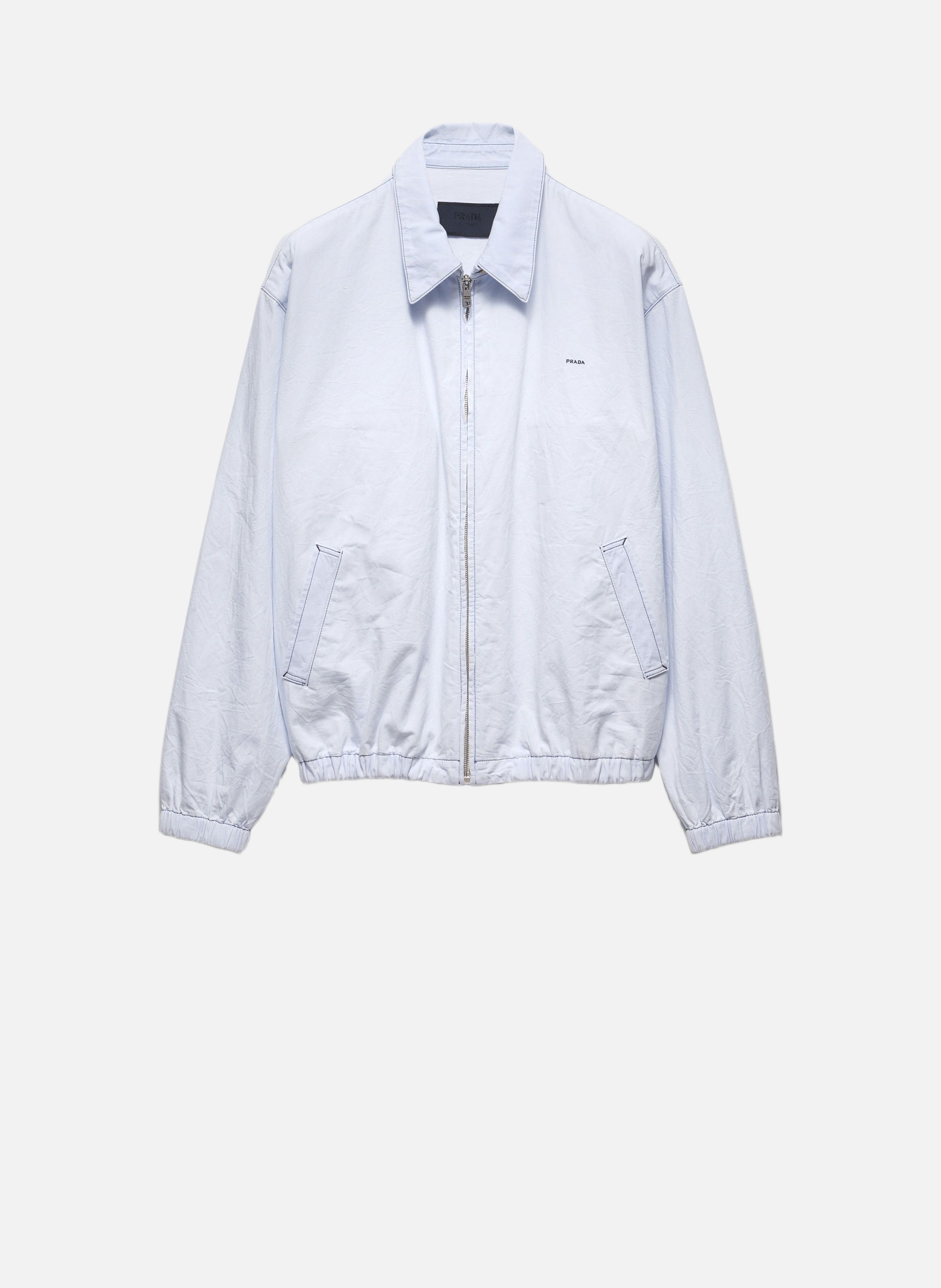 Blouson en chambray PRADA Bleu