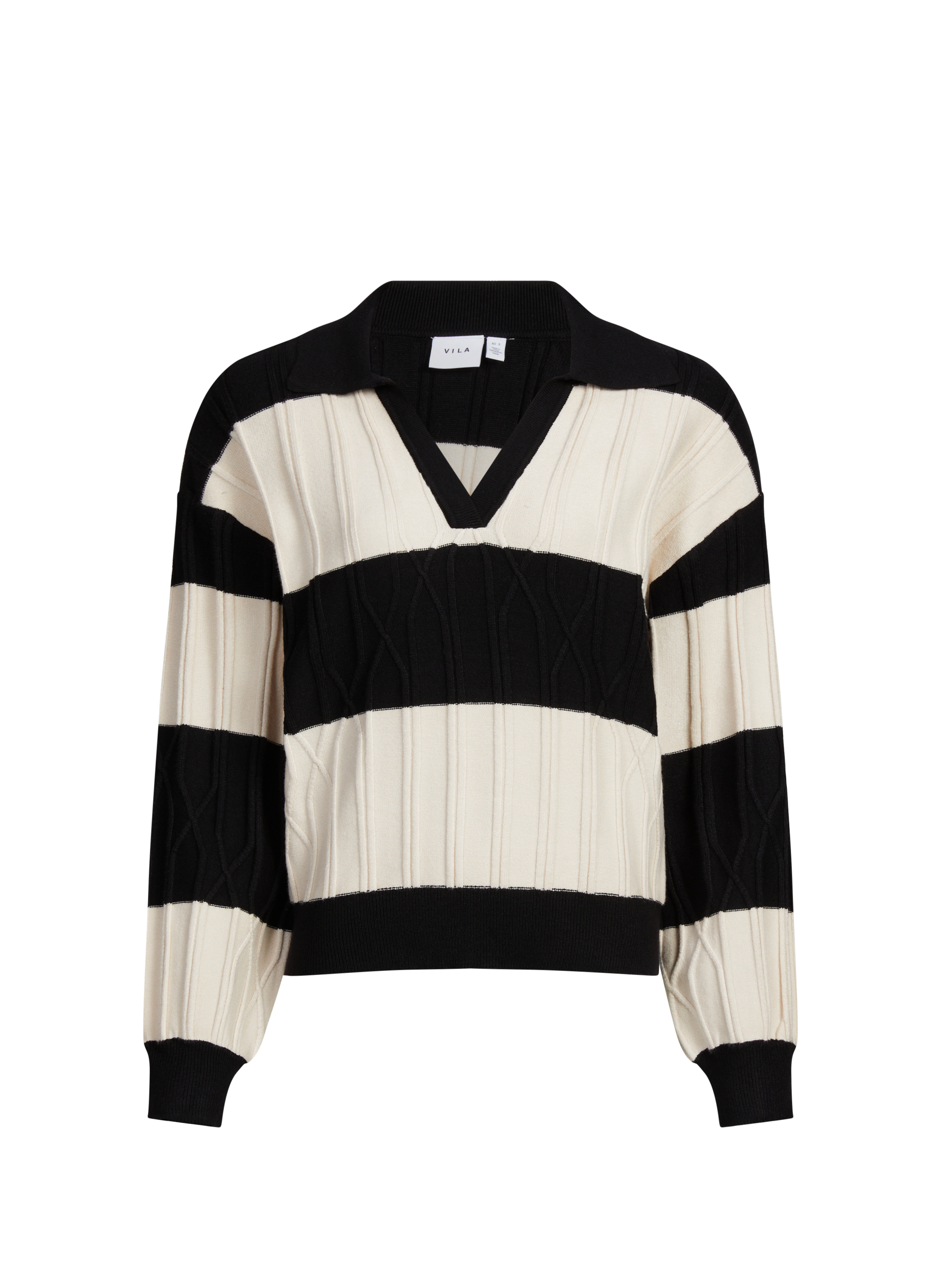 Polo manches longues VILA Beige