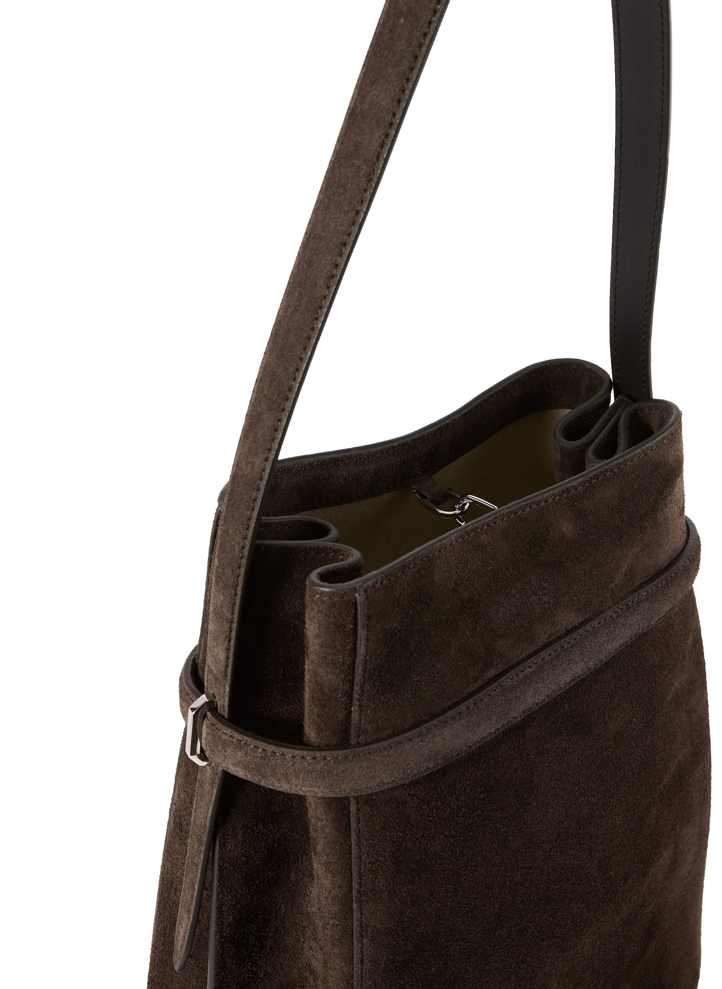 Sac à main en cuir de vache TOTEME Marron