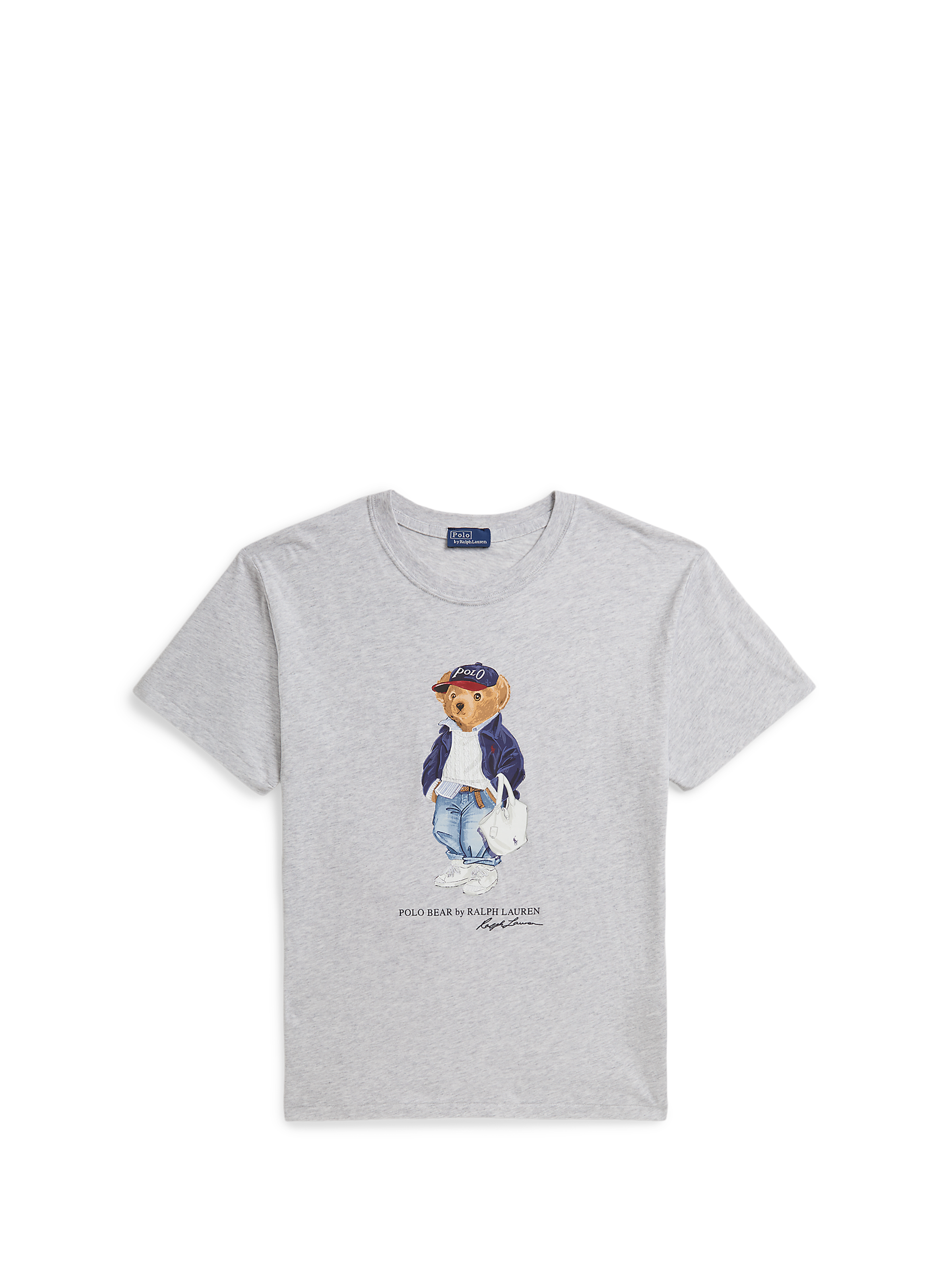 Cotton Logo T-shirt POLO RALPH LAUREN Grey