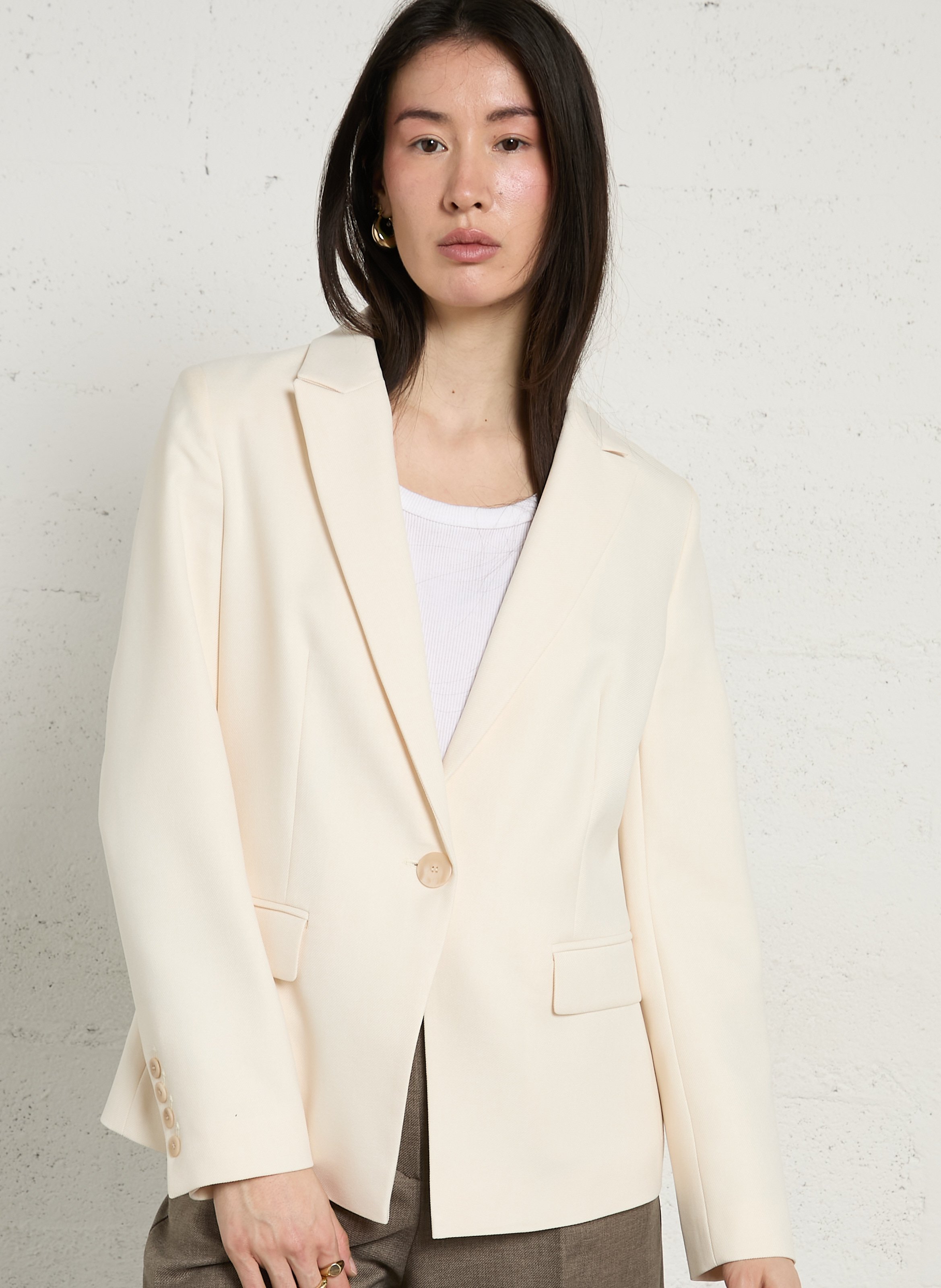 Veste de tailleur ajustée simone MAISON 123 Beige