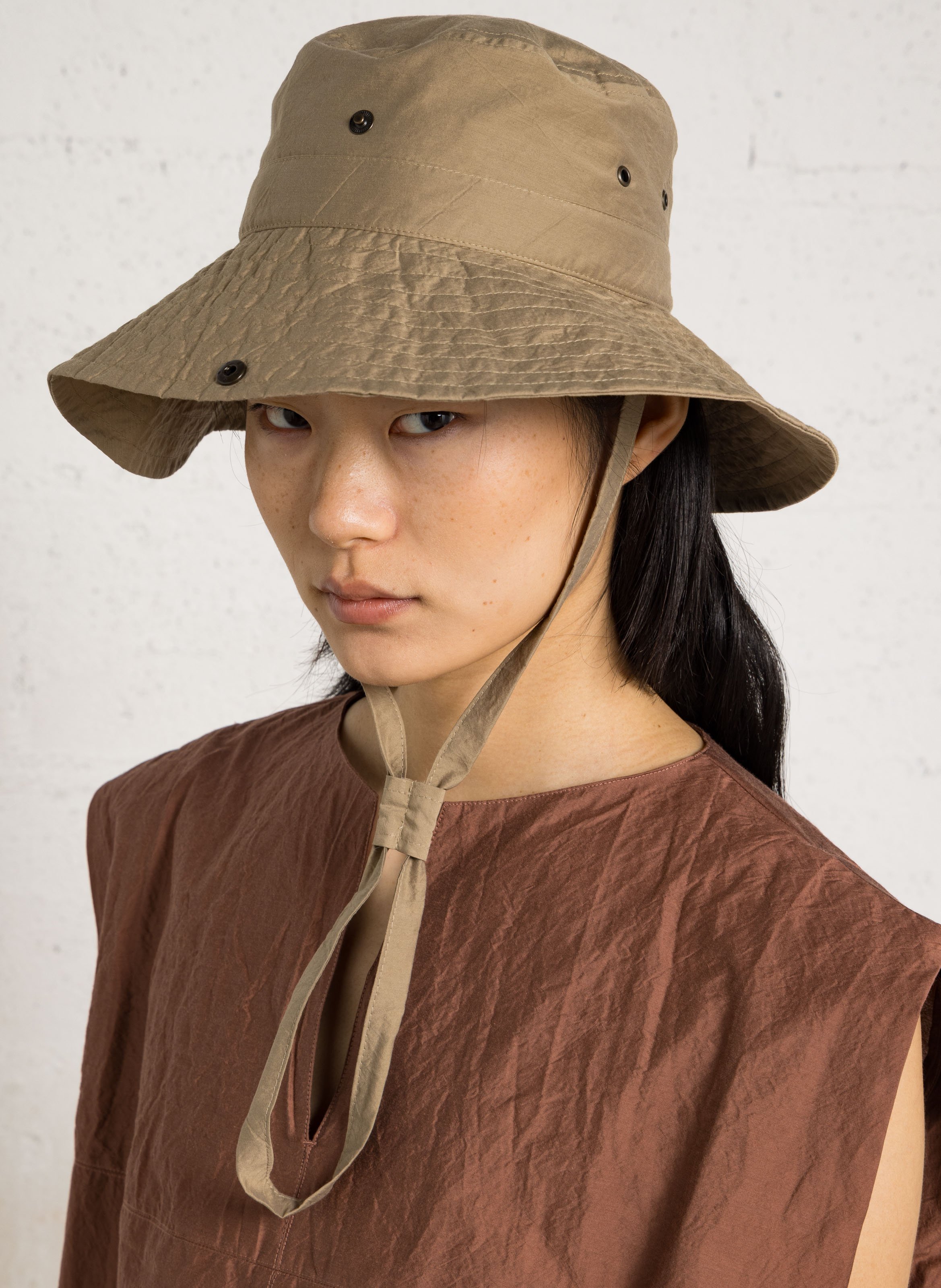 Chapeau en coton bio mélangé isaho SOEUR Beige