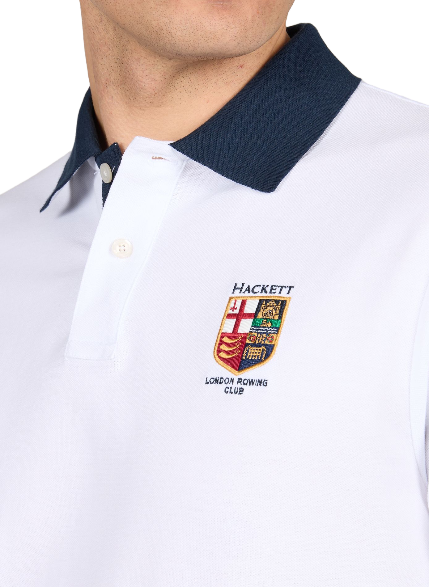 Polo en coton HACKETT Blanc