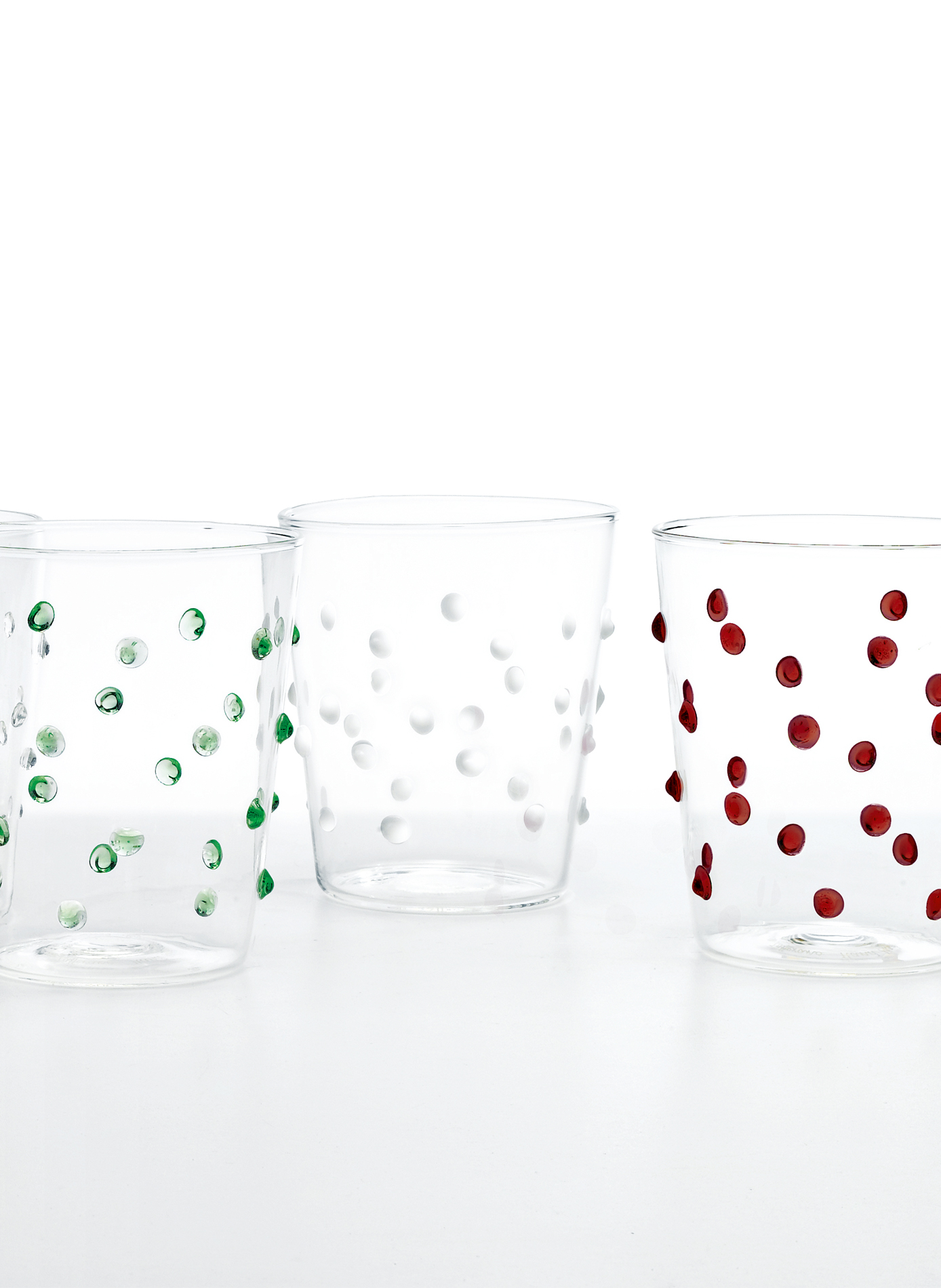 Set van 6 glazen Party in glas ZAFFERANO Wit