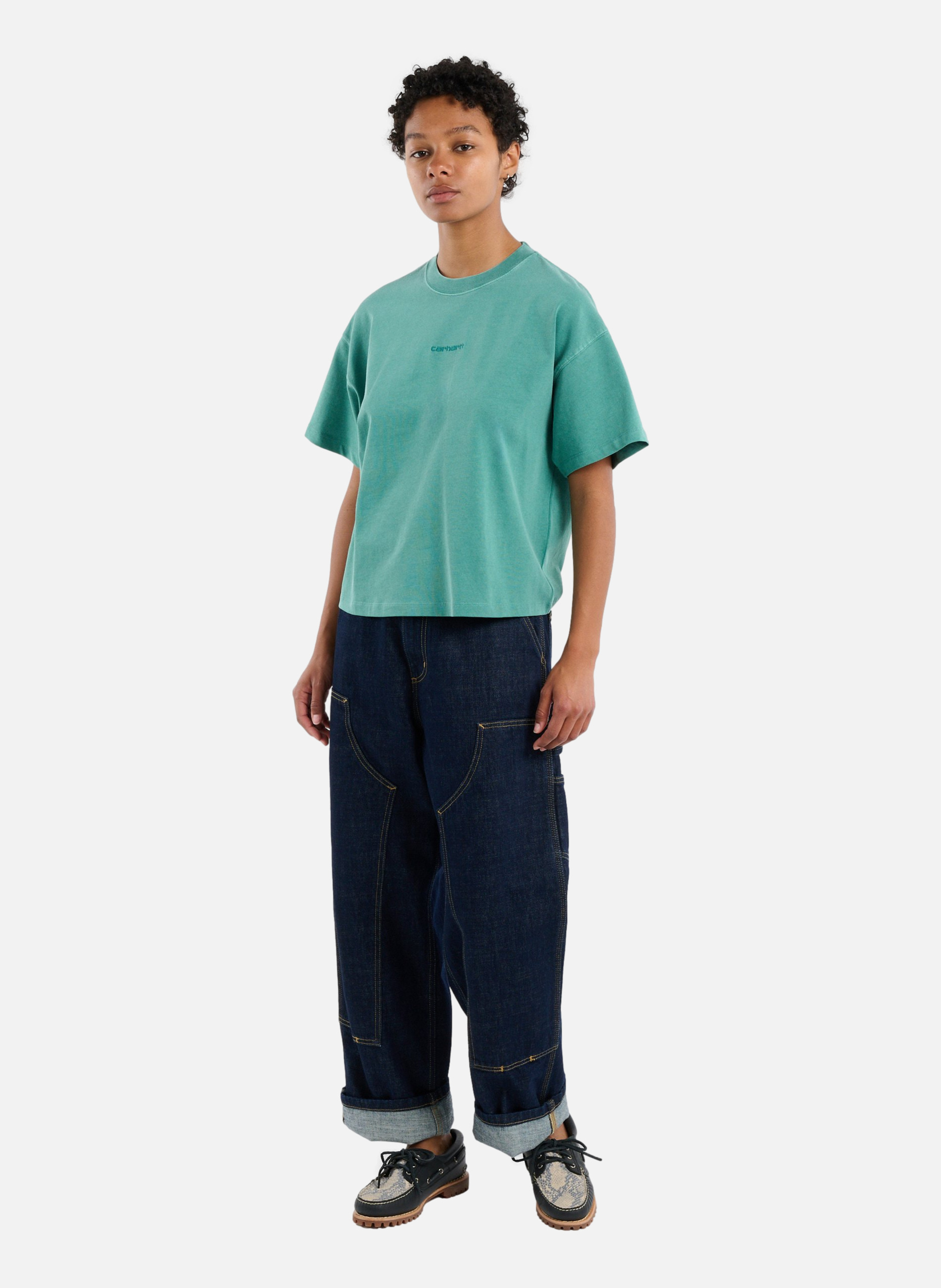 T-shirt w' s/s benton t-shirt CARHARTT WIP Vert