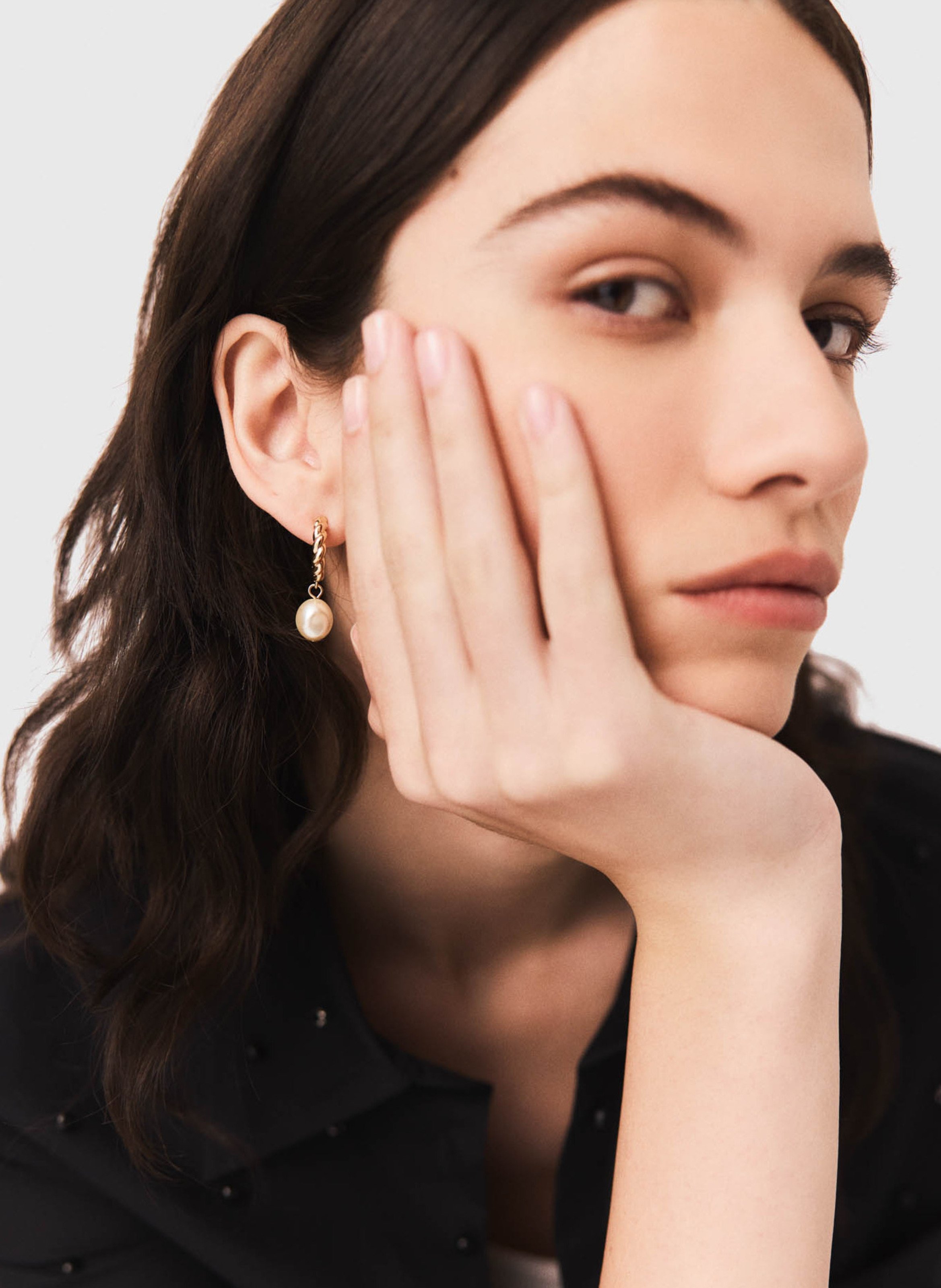 Boucles d'oreilles en laiton MAJE Doré