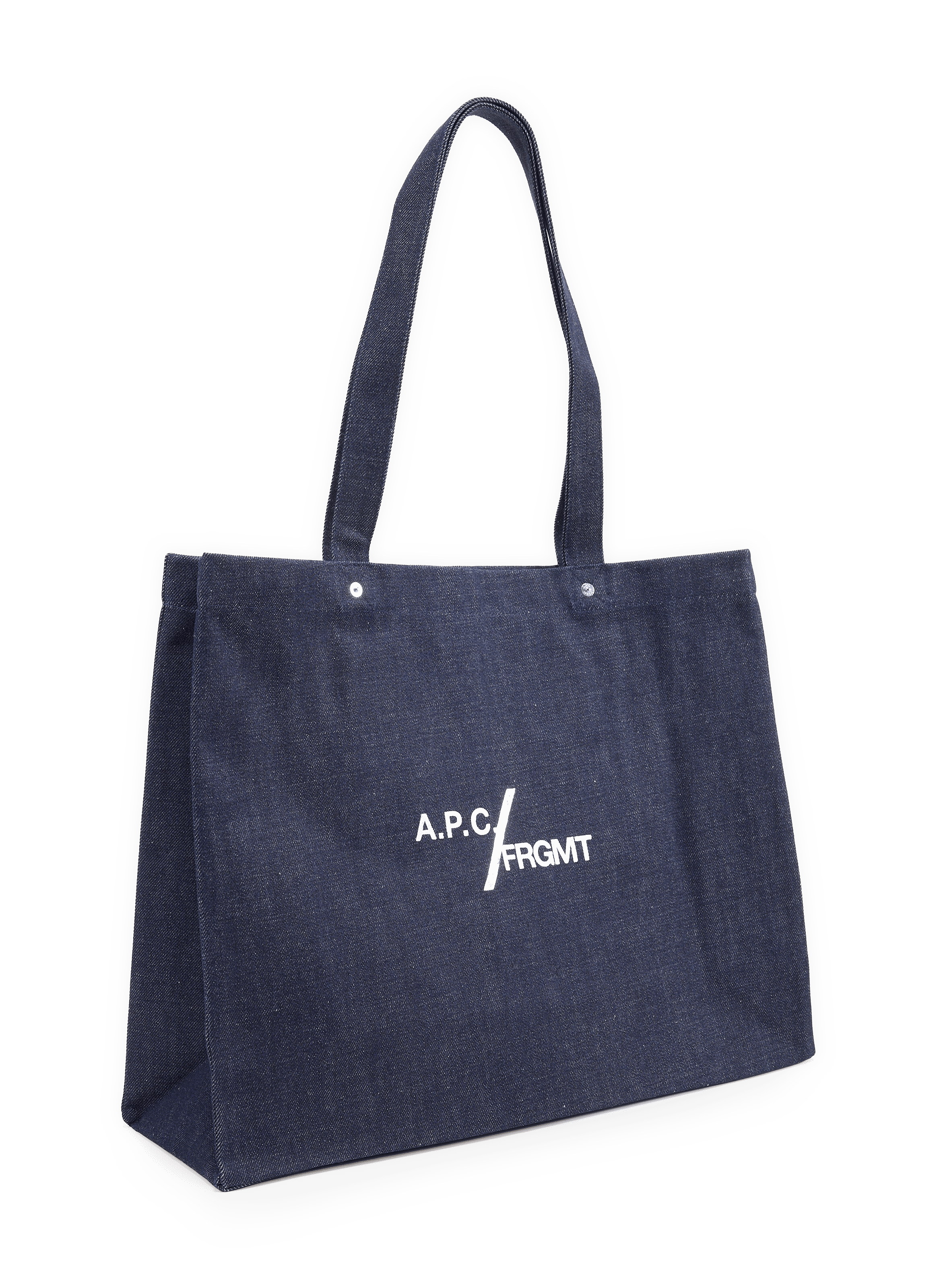 Sac shooping Je Sors Ce Soir en coton A.P.C. Bleu