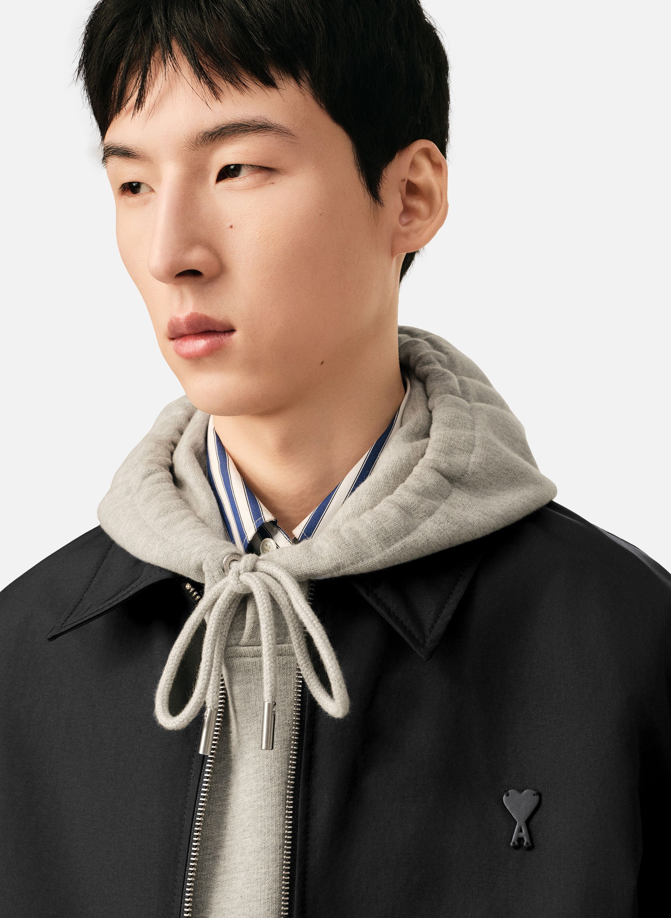 Blouson en nylon ami de coeur AMI PARIS Noir