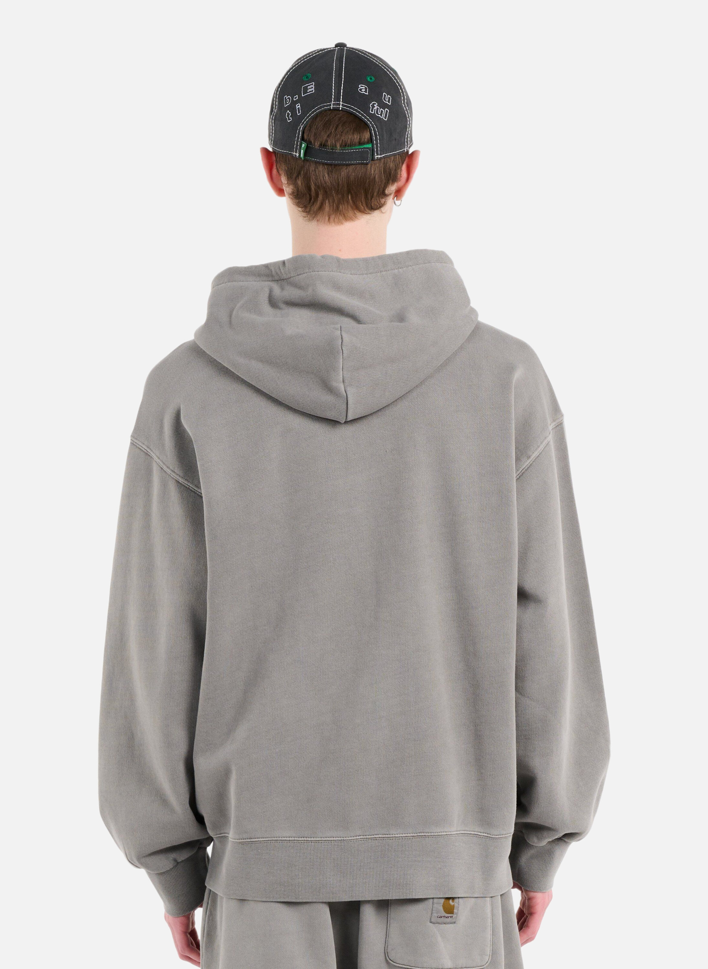 Hoodie zippé hooded nelson CARHARTT WIP Gris