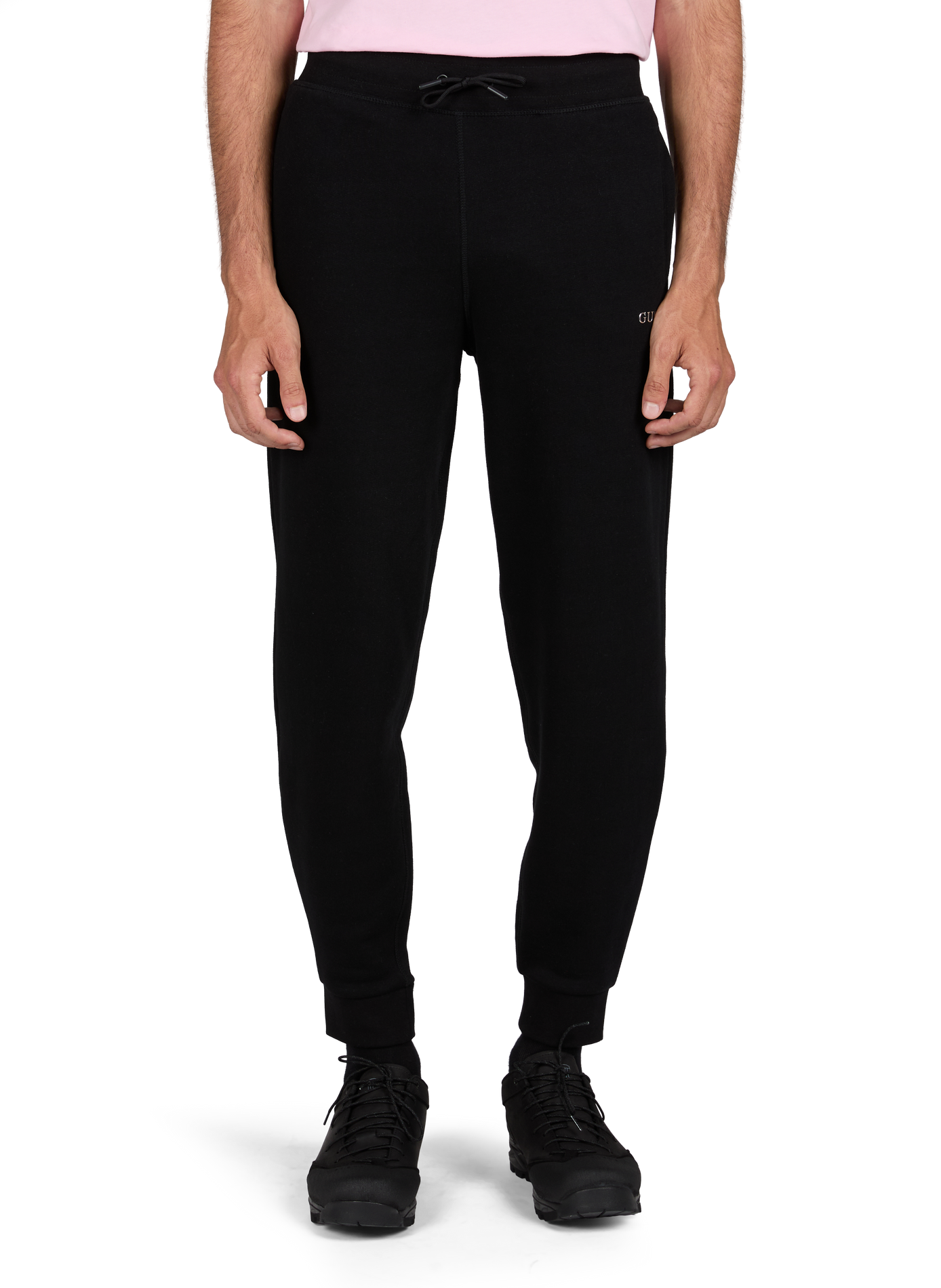 Einheitsjogginghose aus Baumwollmischung GUESS Schwarz