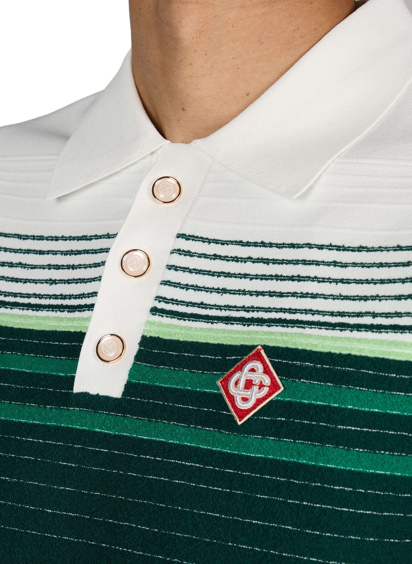 Polo à manches courtes en coton mélangé CASABLANCA PARIS Multicolore