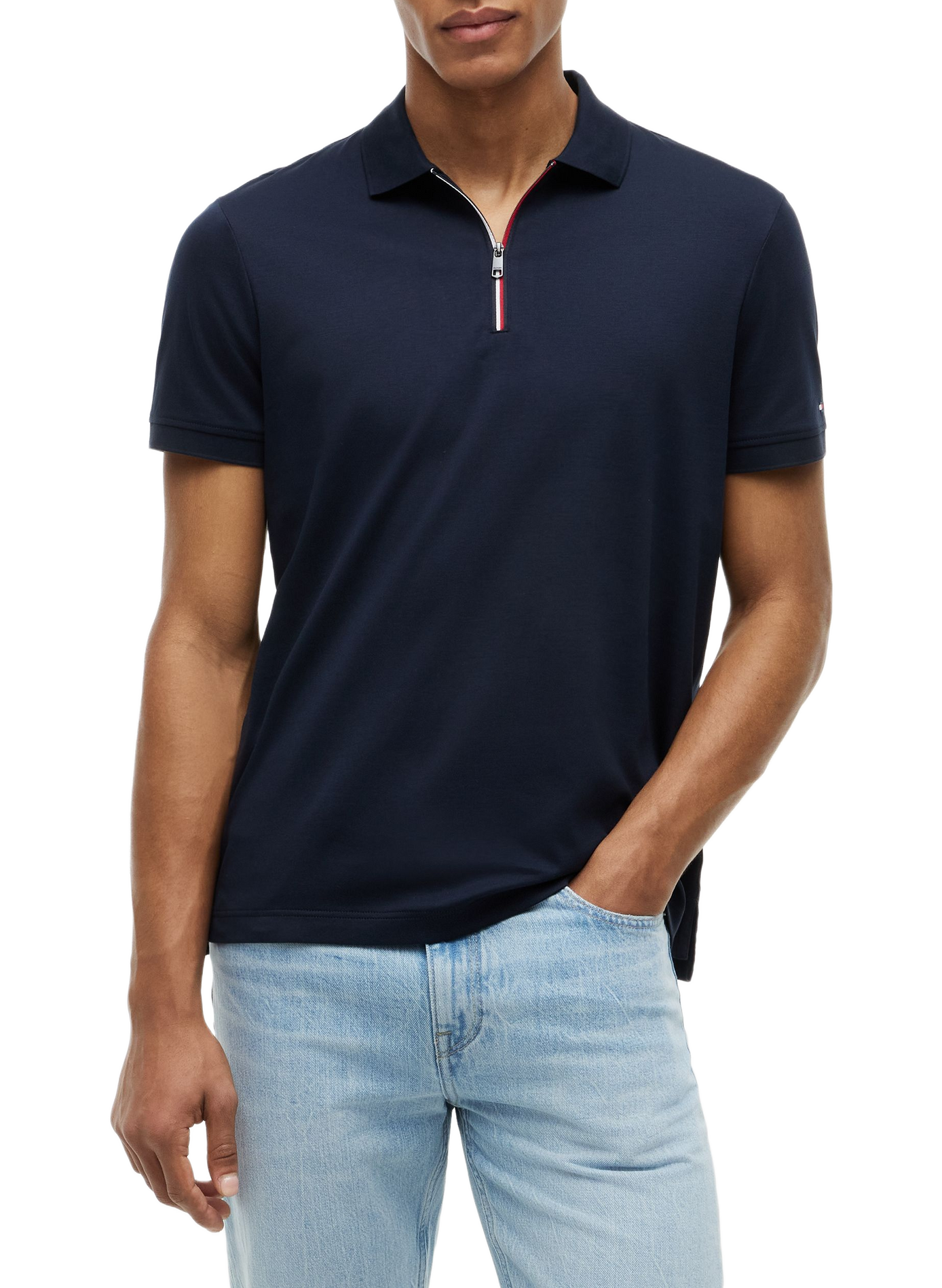 Katoenen polo TOMMY HILFIGER Blauw