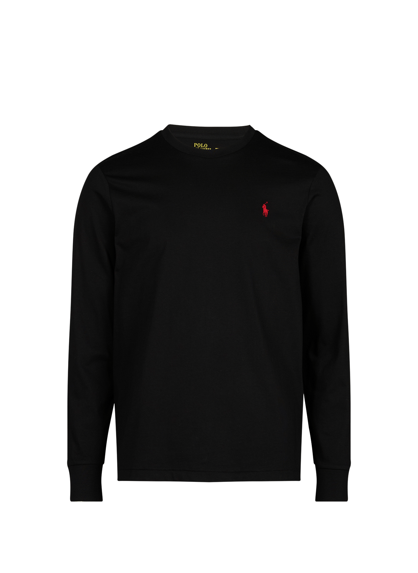 Tee-shirt droit en coton POLO RALPH LAUREN Noir