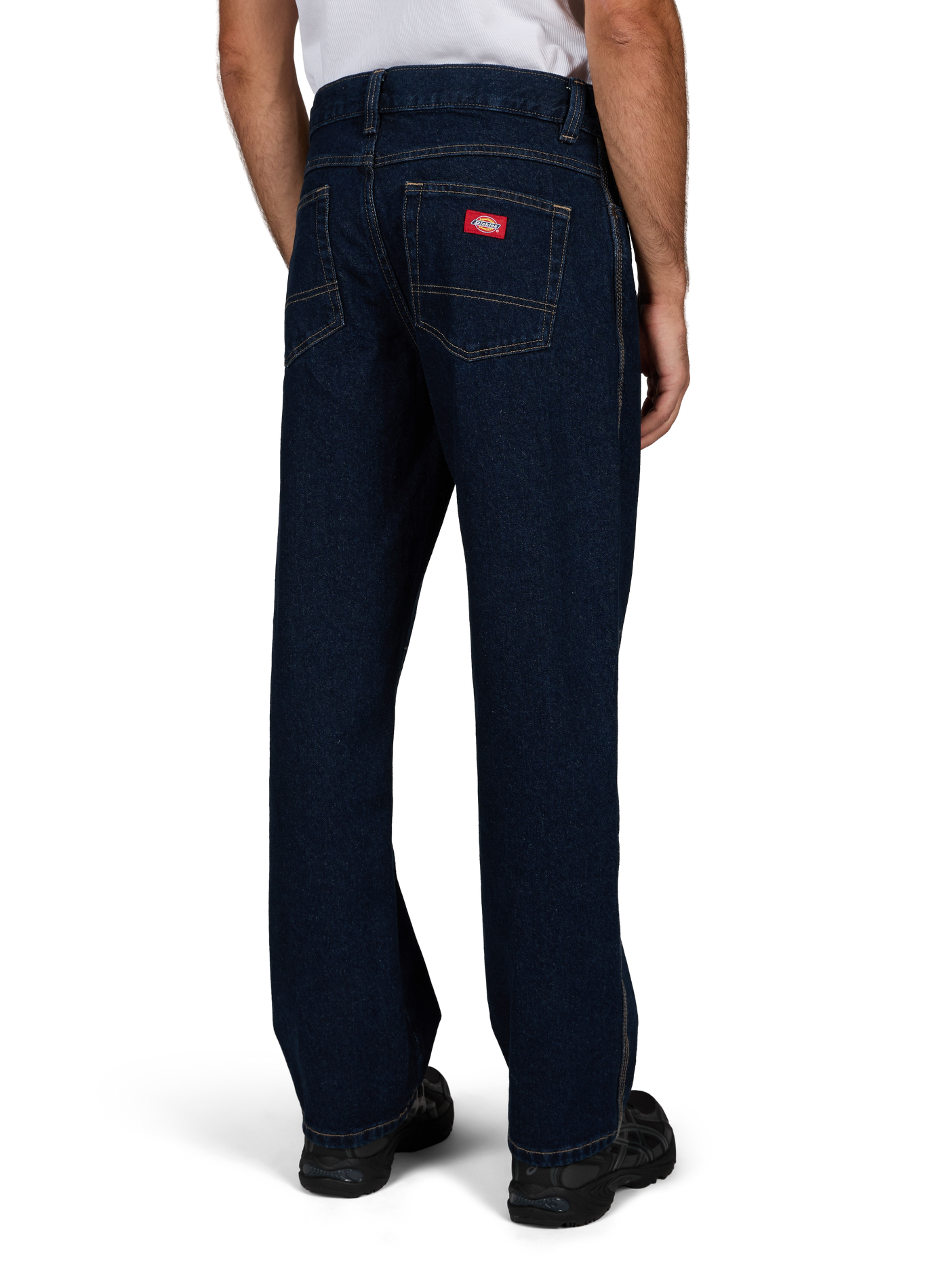 Rechte blauwe jeans van katoen DICKIES Blauw
