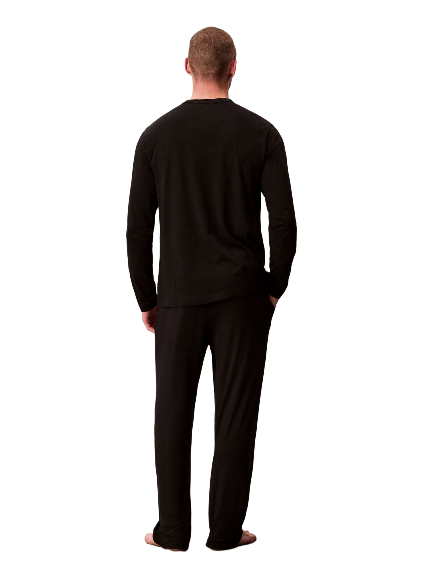 Pantalon de pyjama droit CALVIN KLEIN Black