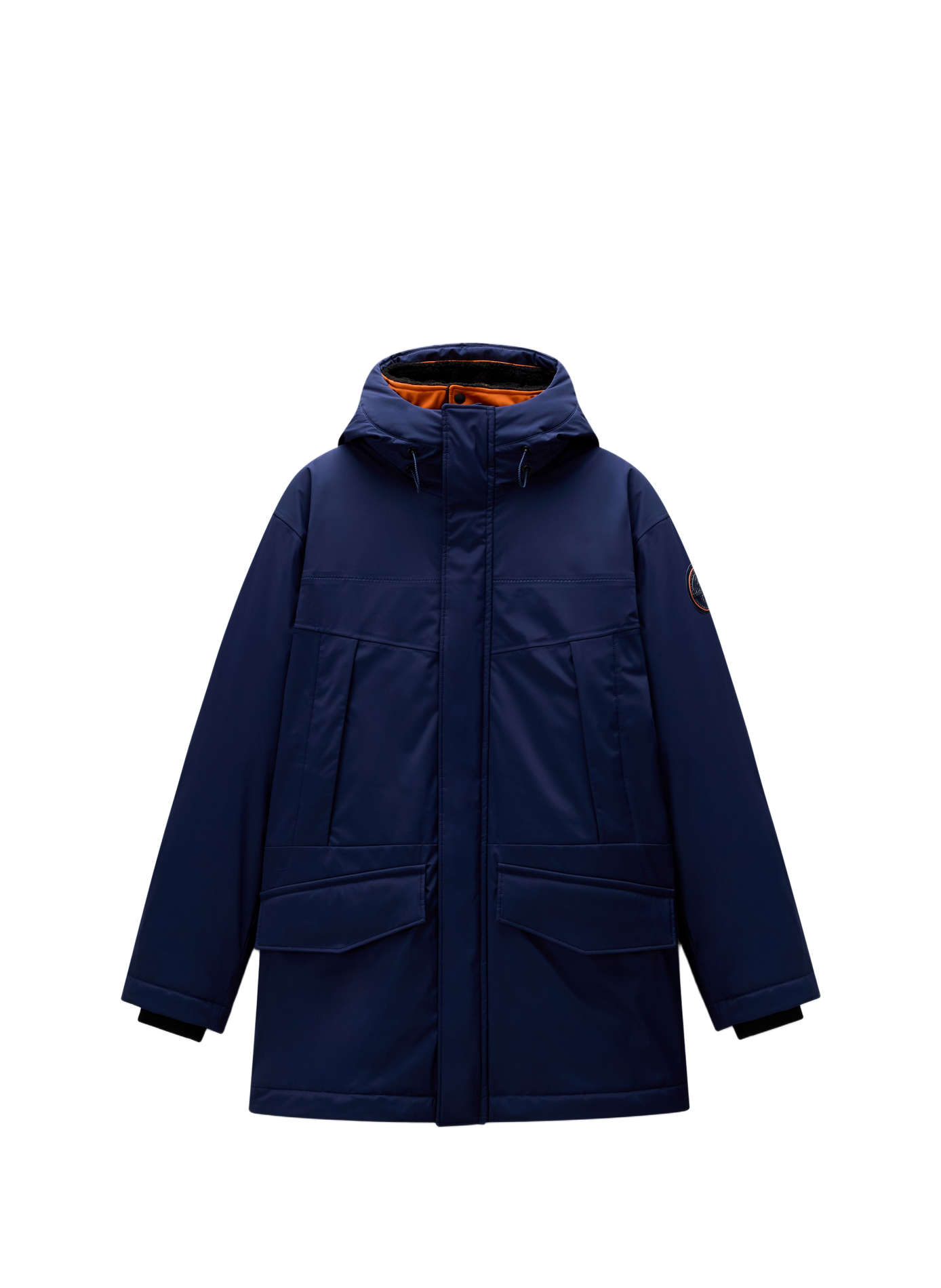 Weit geschnittener einfarbiger Parka mit Kapuze NAPAPIJRI Blau